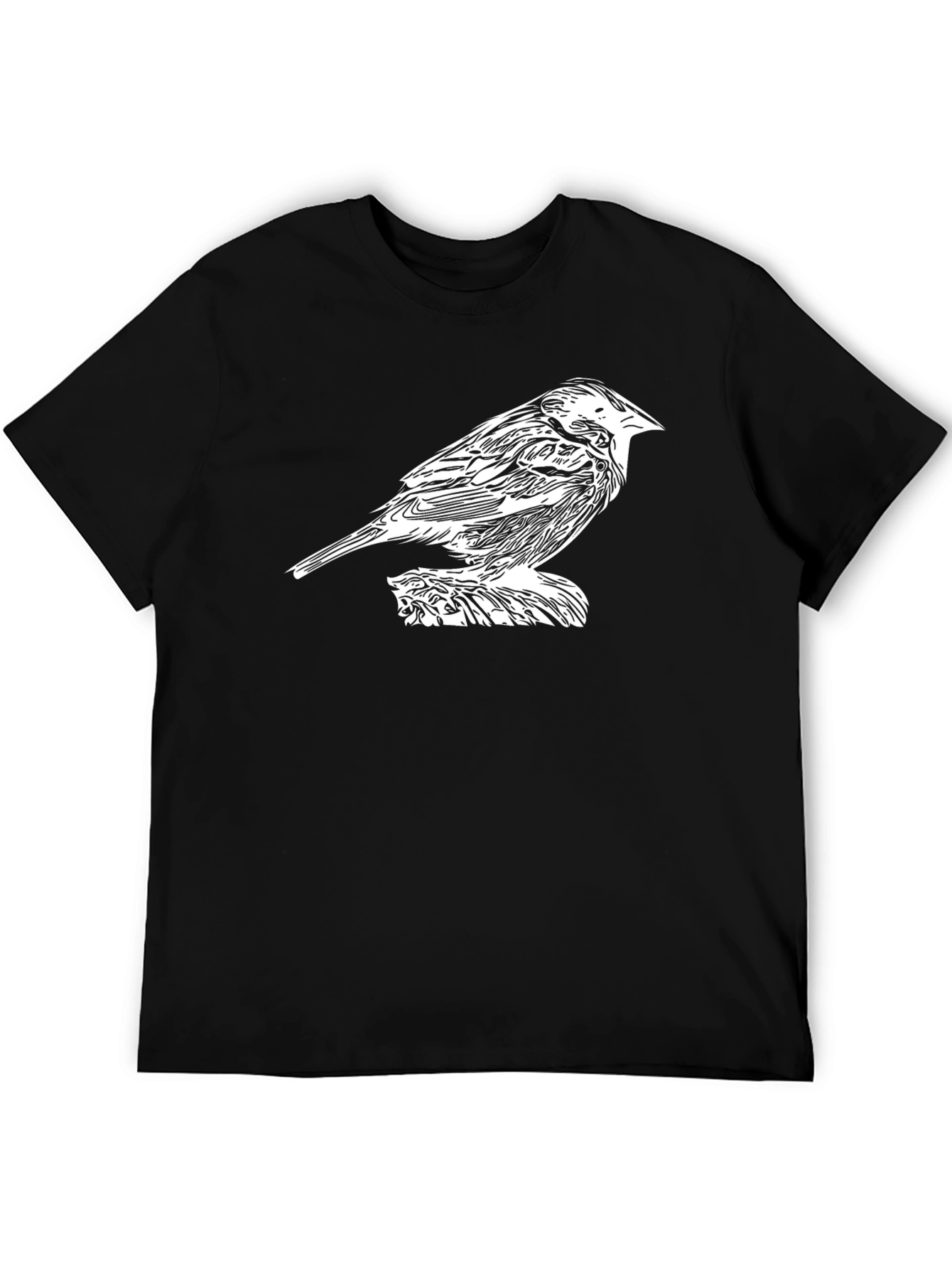 Bird Graphic Black T-Shirt