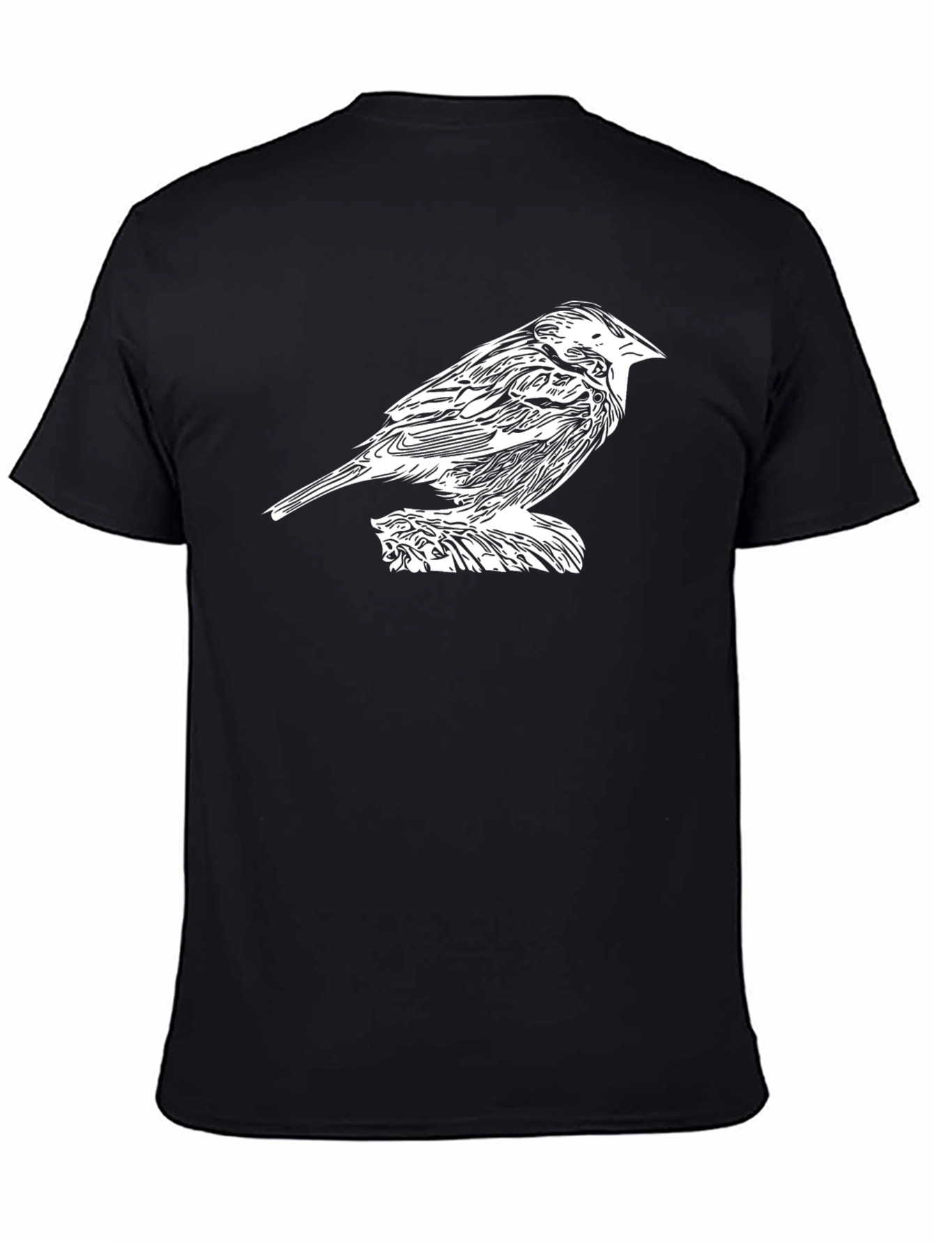 Bird Graphic Black T-Shirt