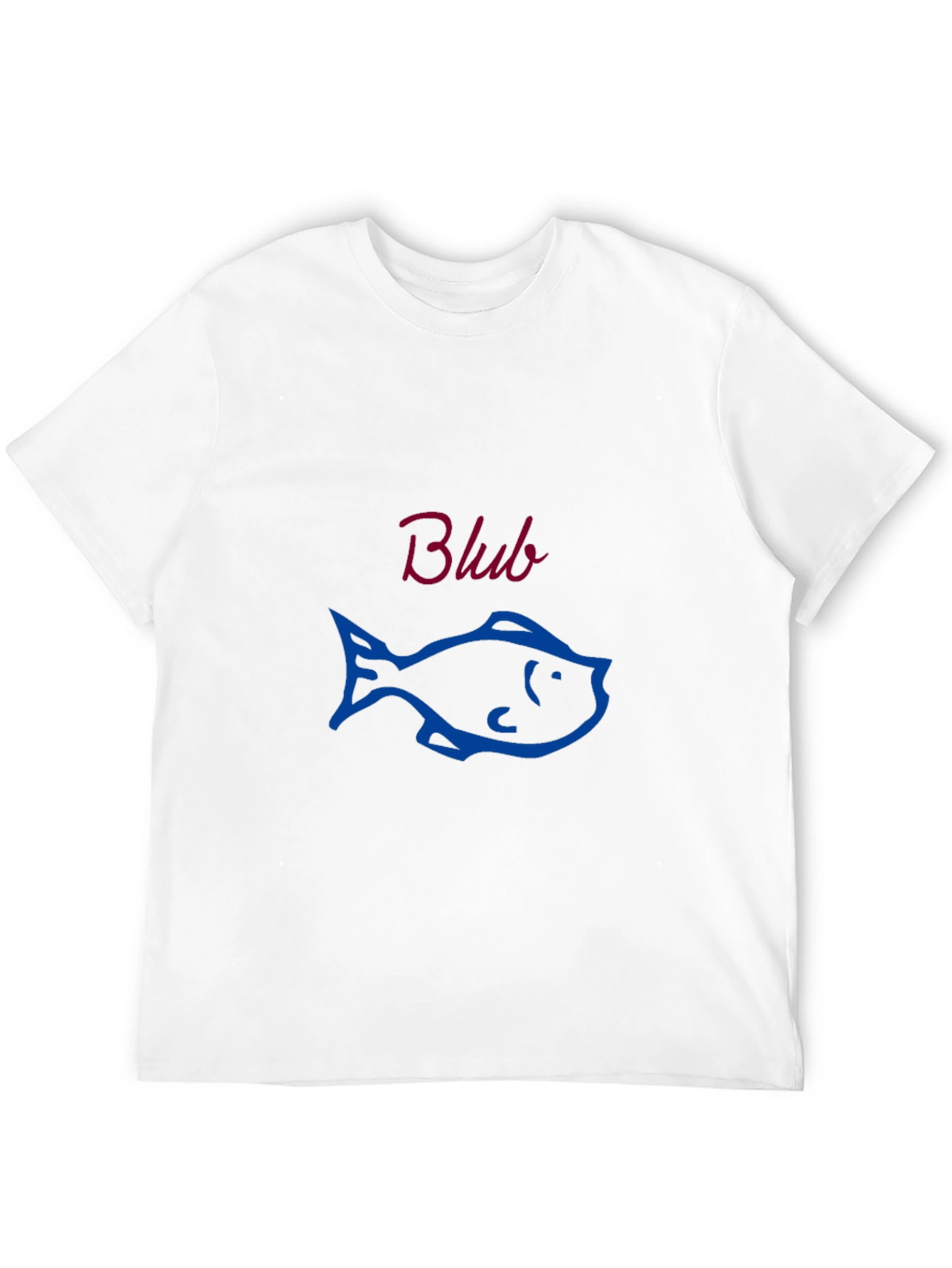 Blub Fish Graphic Tee - Black Casual Comfort