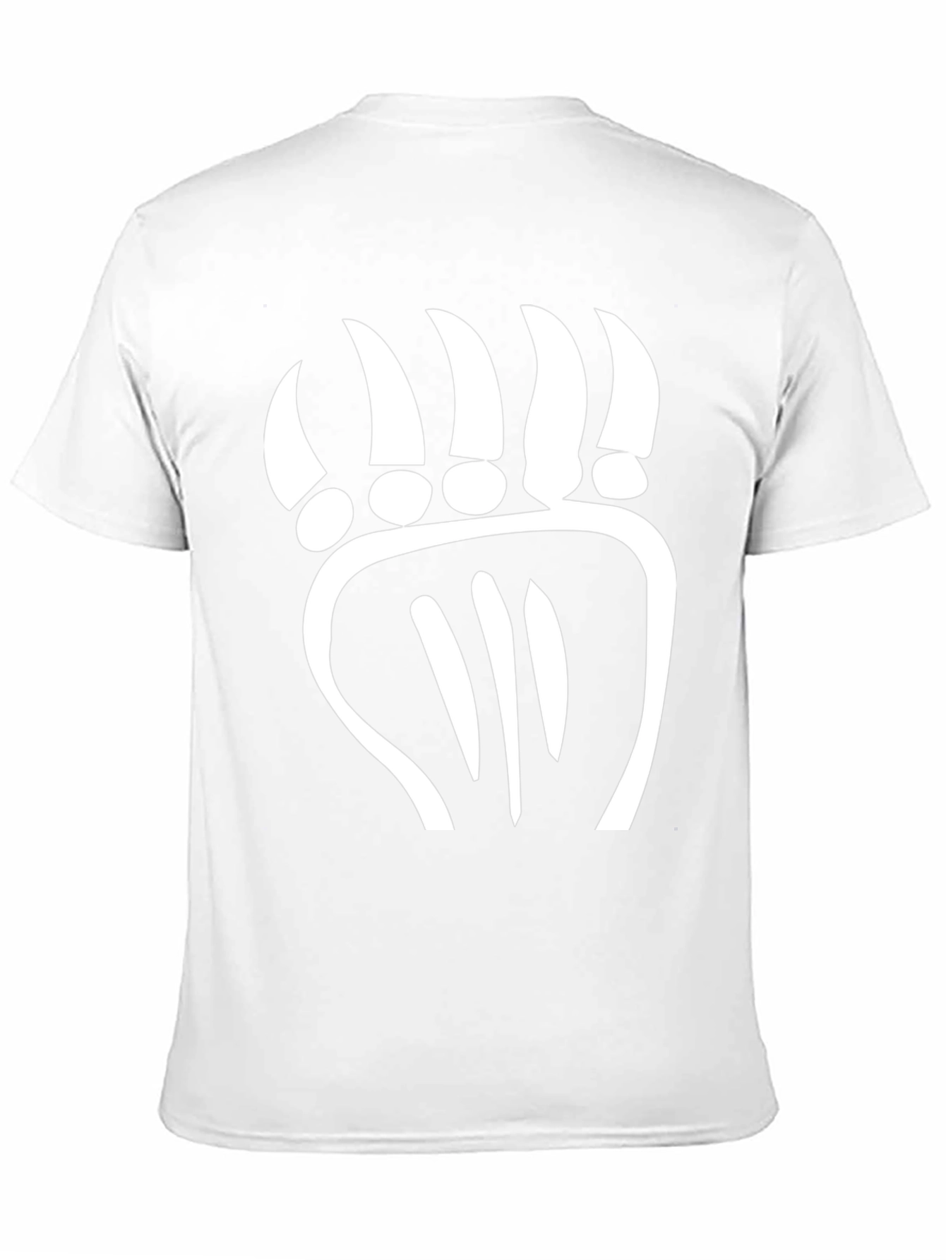 Bold Bear Claw Graphic Tee - Black Cotton Comfort