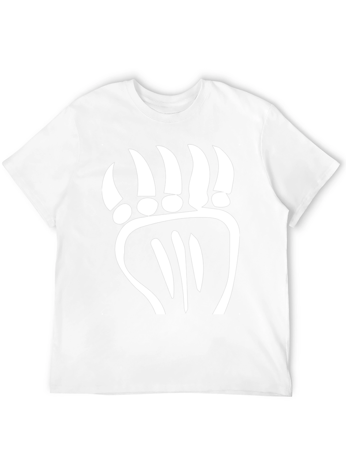 Bold Bear Claw Graphic Tee - Black Cotton Comfort