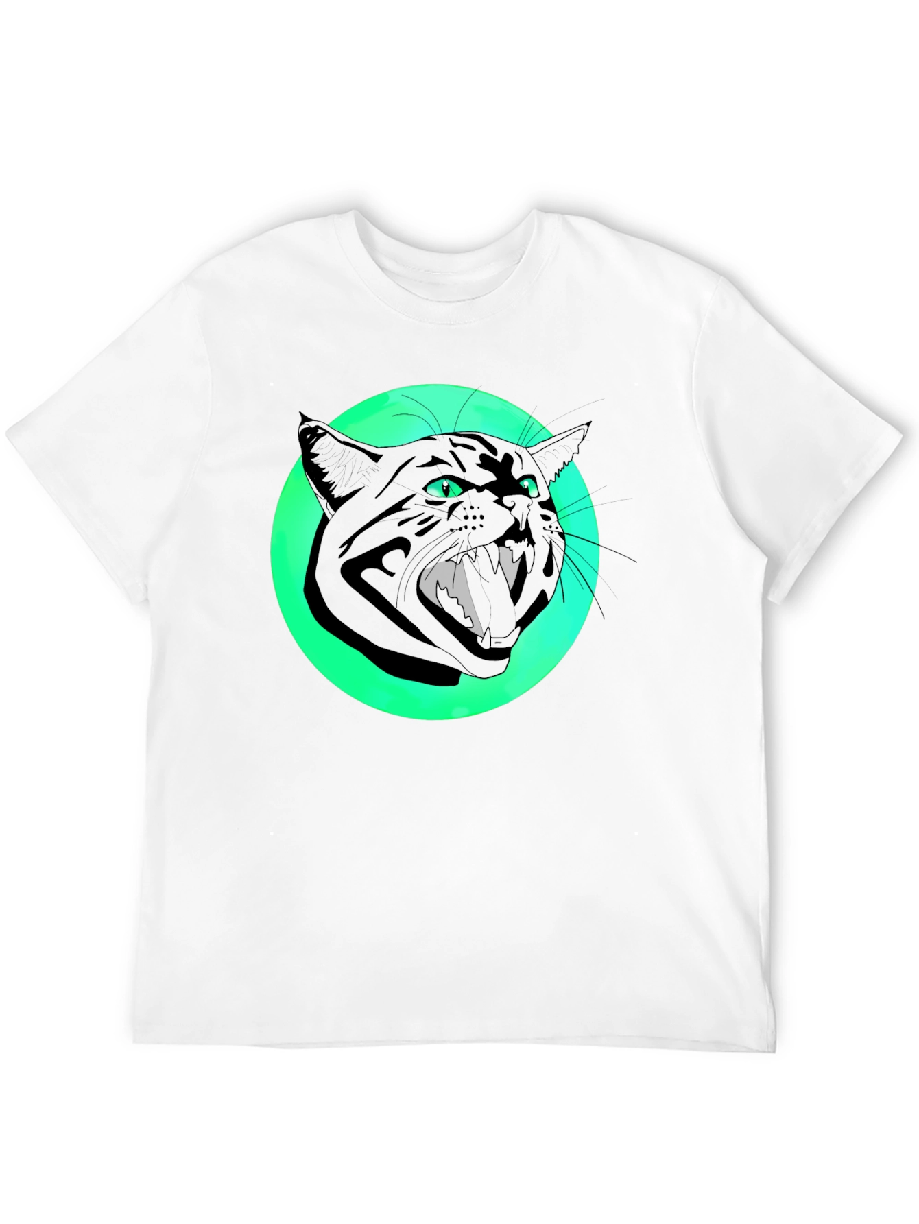 Black Cat Graphic Tee - Mens Short Sleeve T-Shirt