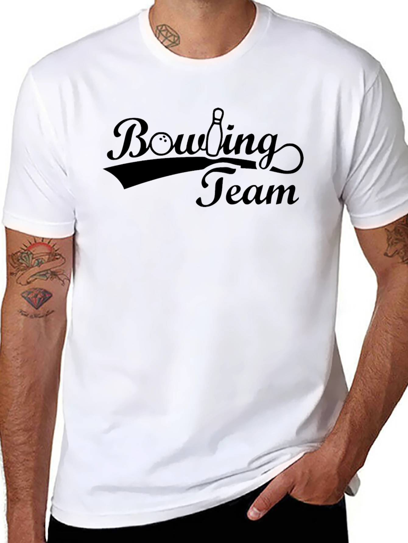 Bowling Team Graphic T-Shirt