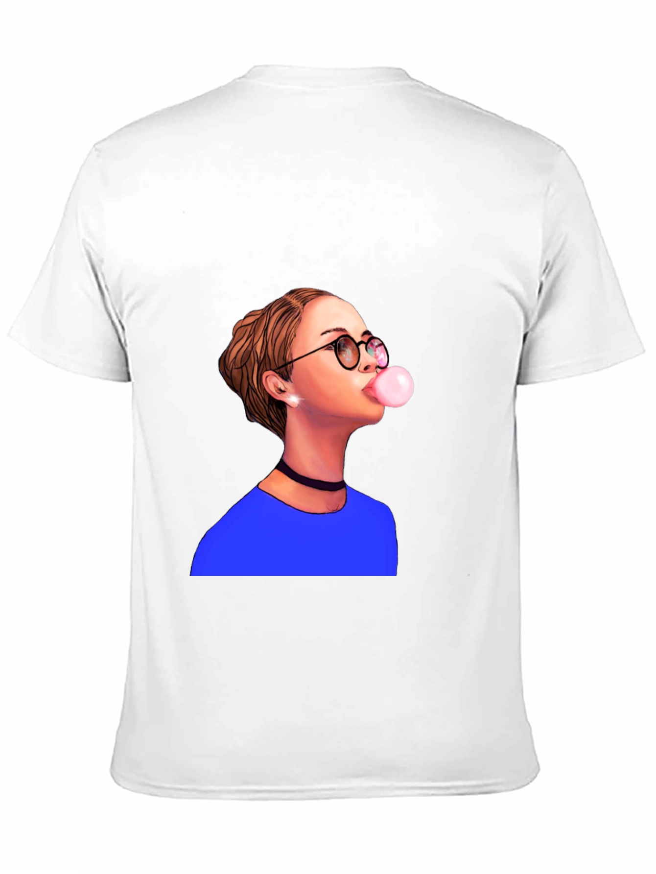 Bubble Gum Girl Graphic T-Shirt - Black