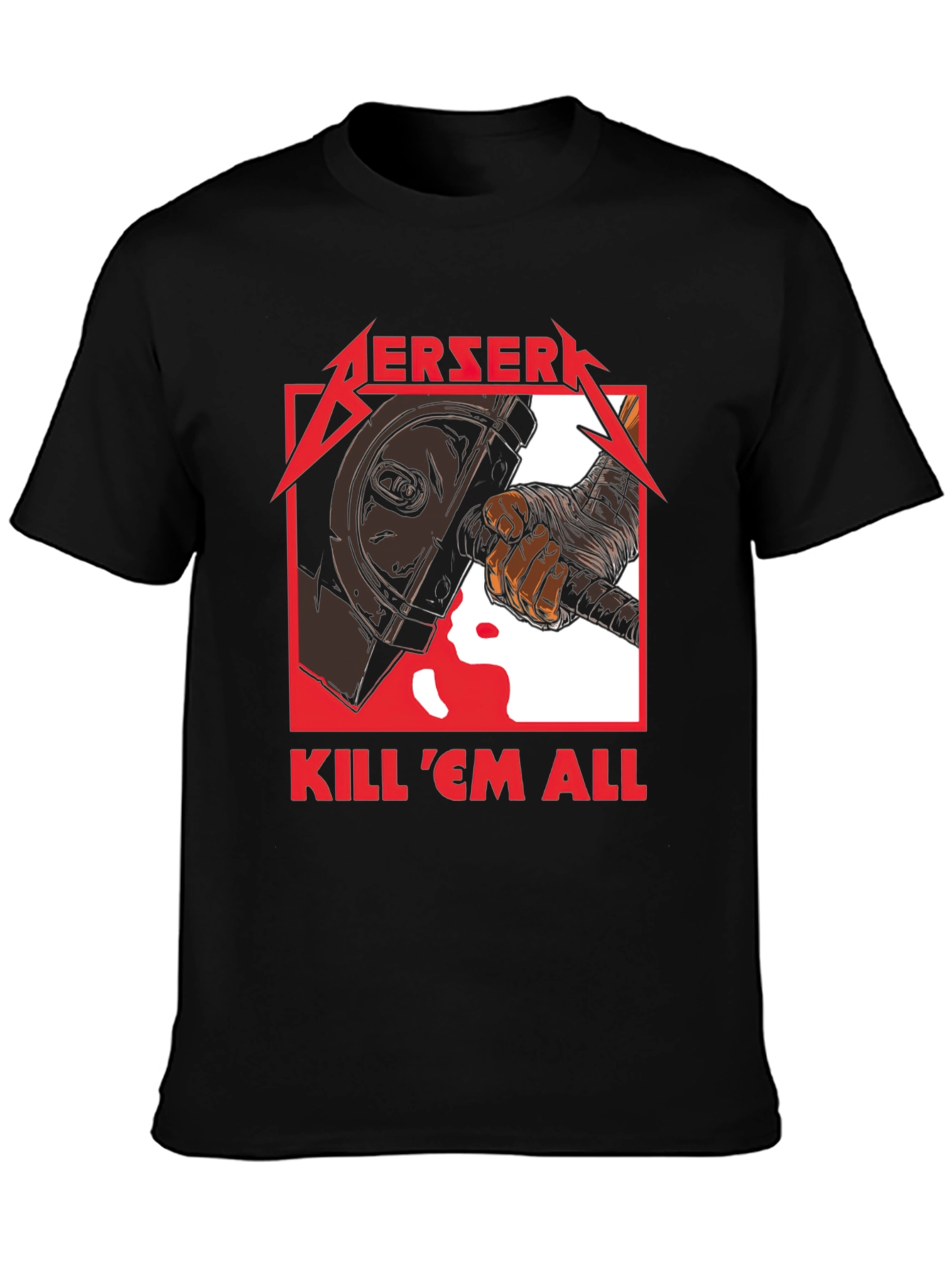 Berserk Kill Em All Graphic T-Shirt