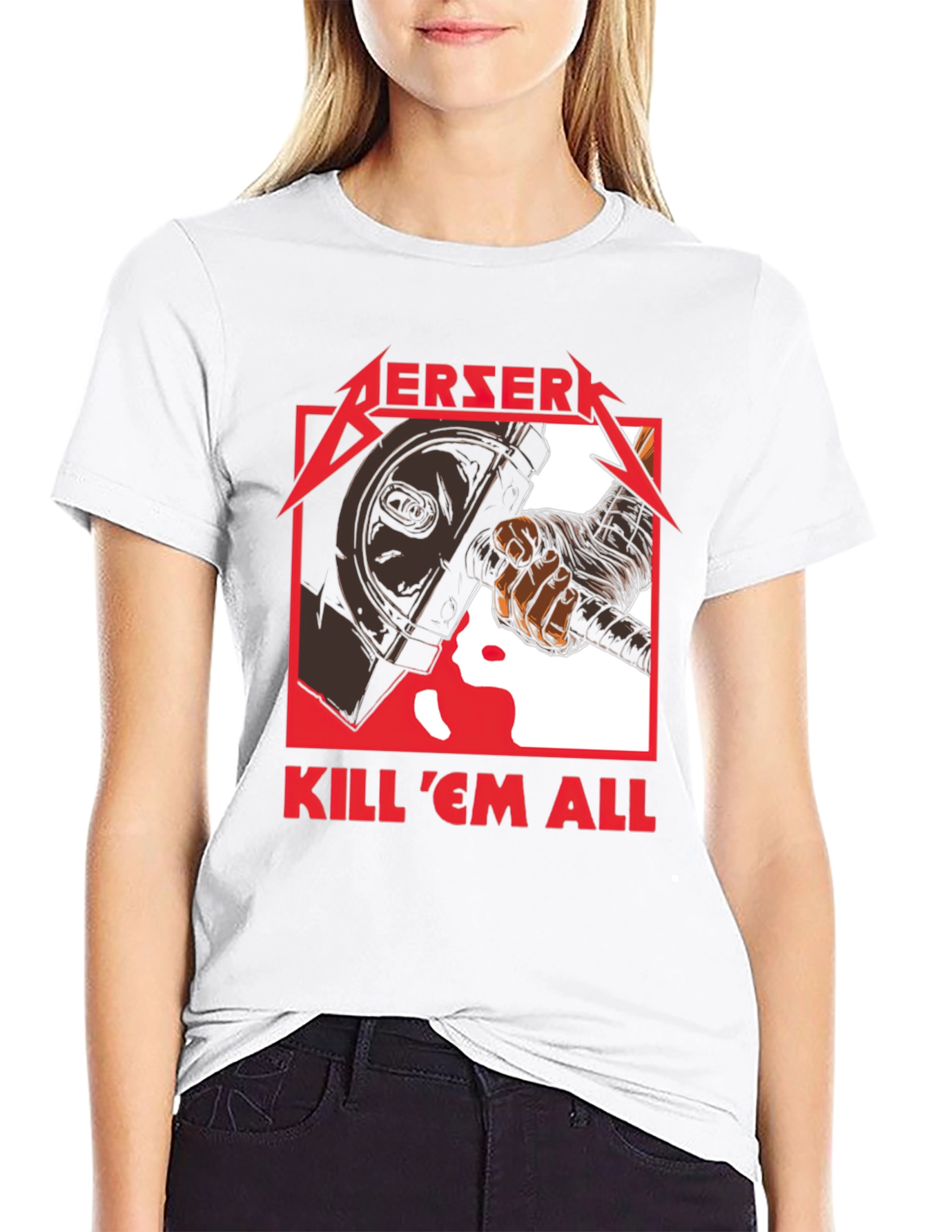 Berserk Kill Em All Graphic T-Shirt