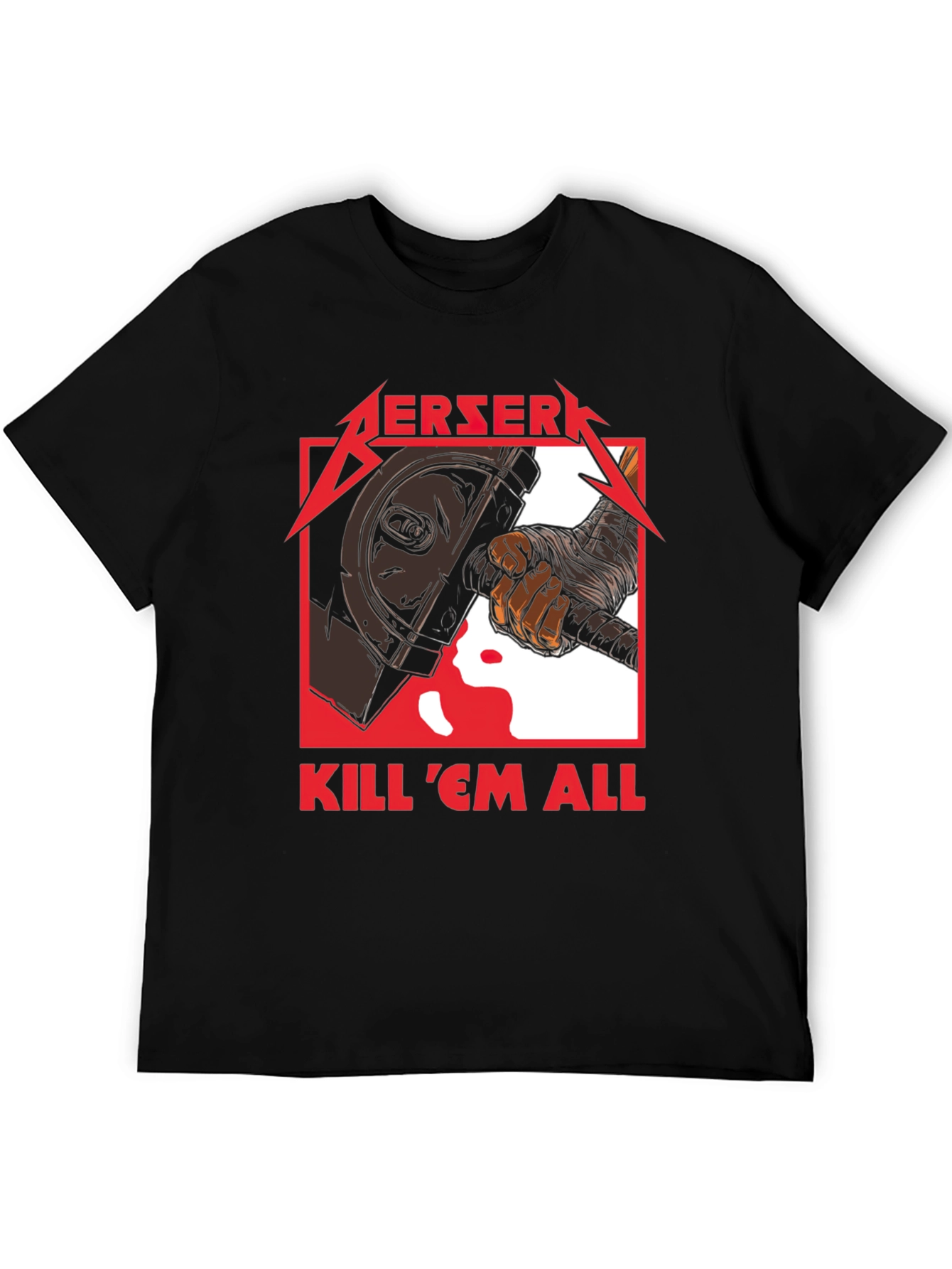 Berserk Kill Em All Graphic T-Shirt