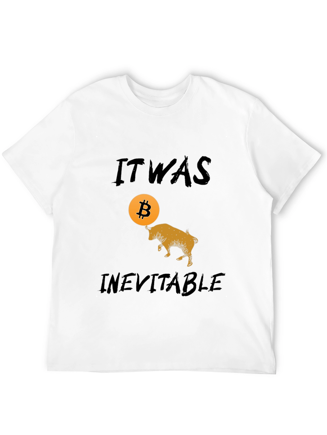 Bitcoin Bull Run Black T-Shirt - Inevitable Crypto Tee