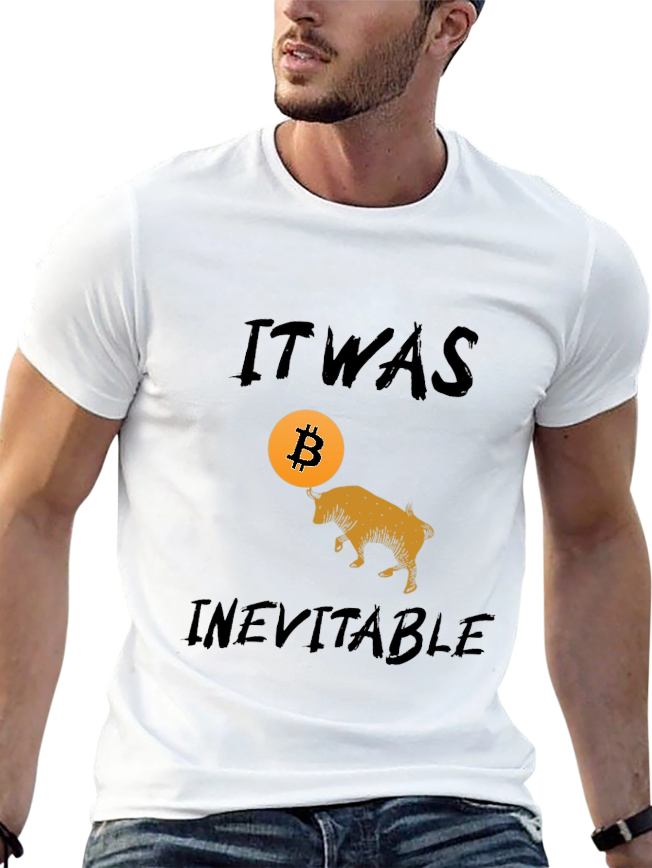 Bitcoin Bull Run Black T-Shirt - Inevitable Crypto Tee