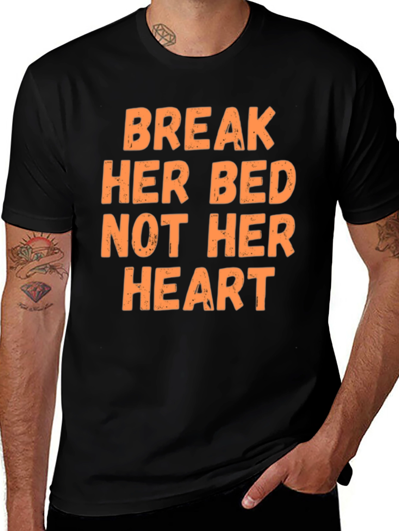 Break Her Bed Tee - Bold Graphic T-Shirt