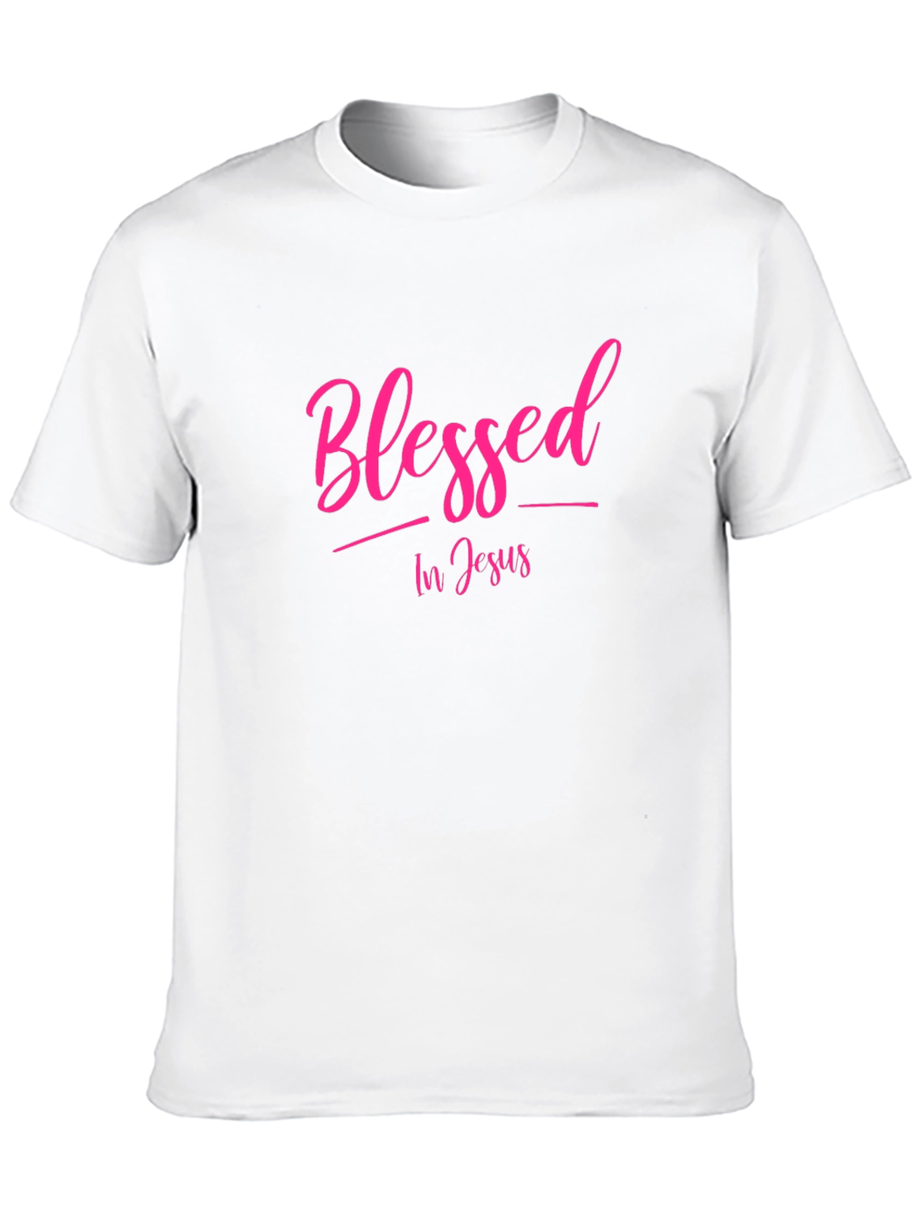 Blessed In Jesus Black T-Shirt
