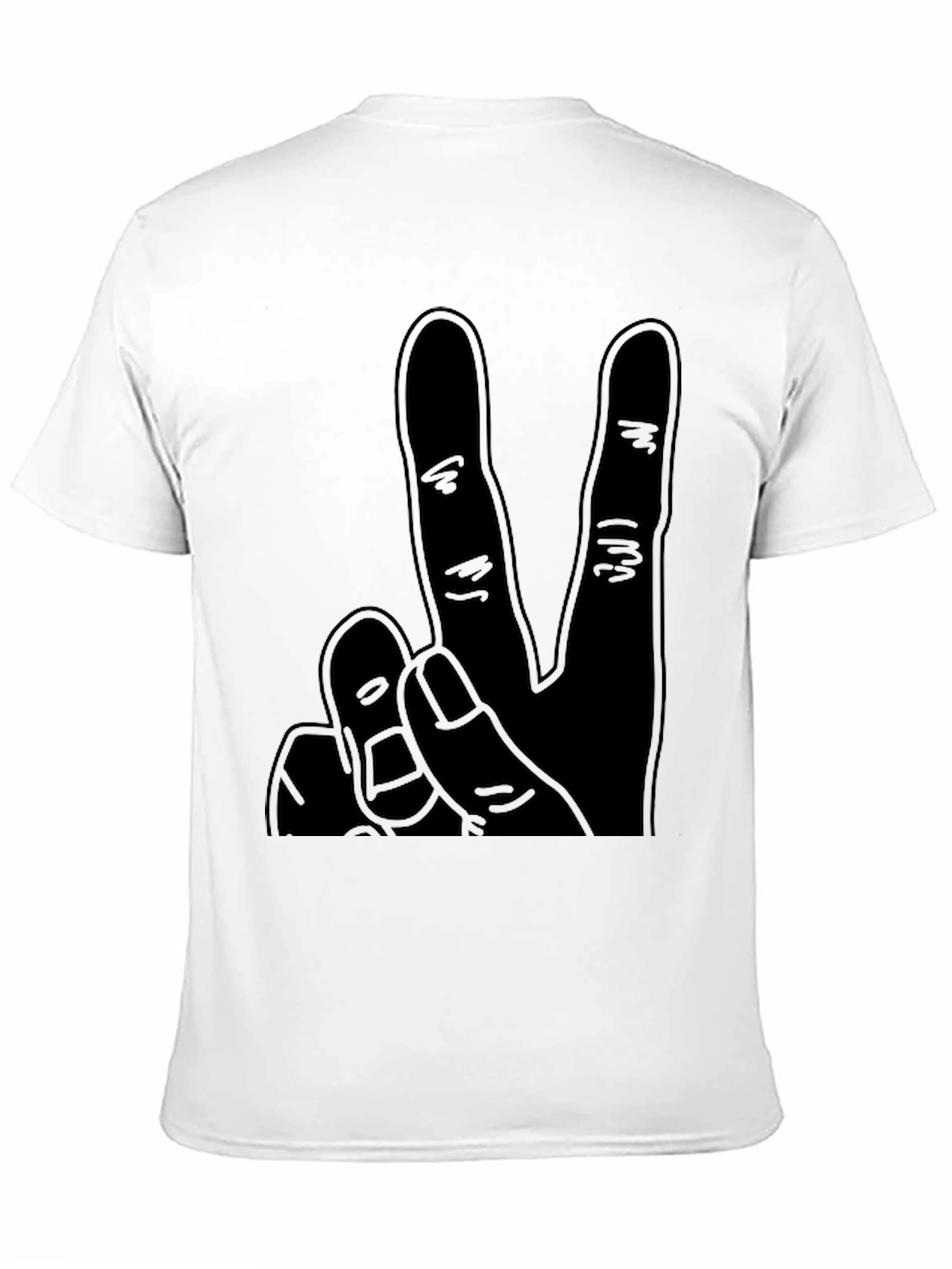 Black Peace Sign T-Shirt: Classic Comfort