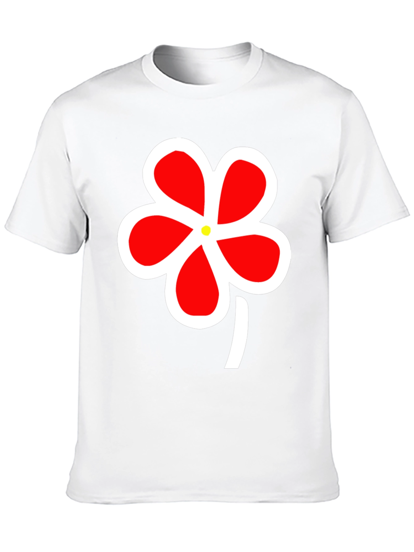 Bold Floral Graphic Tee - Black