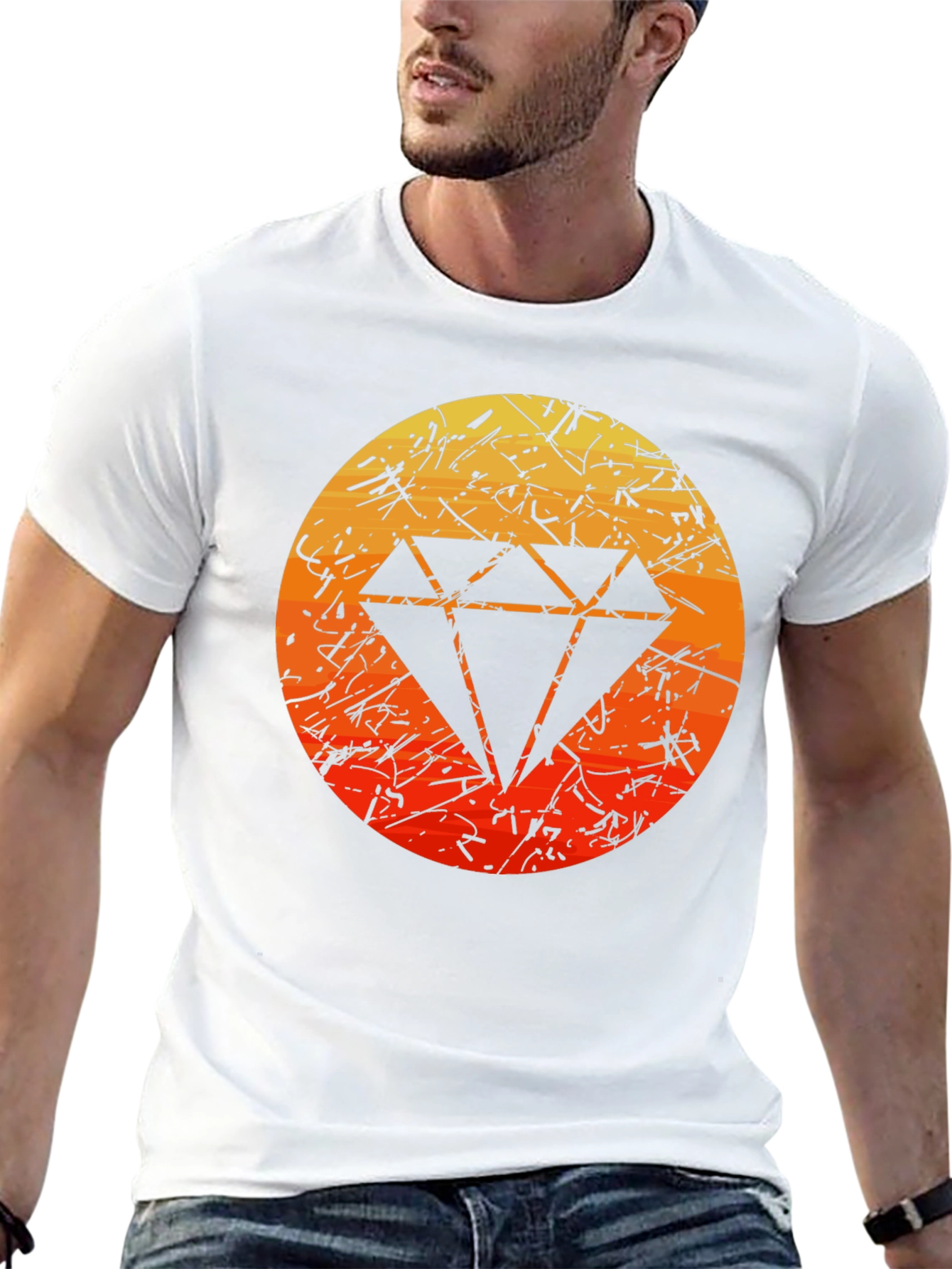 Black Diamond Graphic Tee - Modern Style