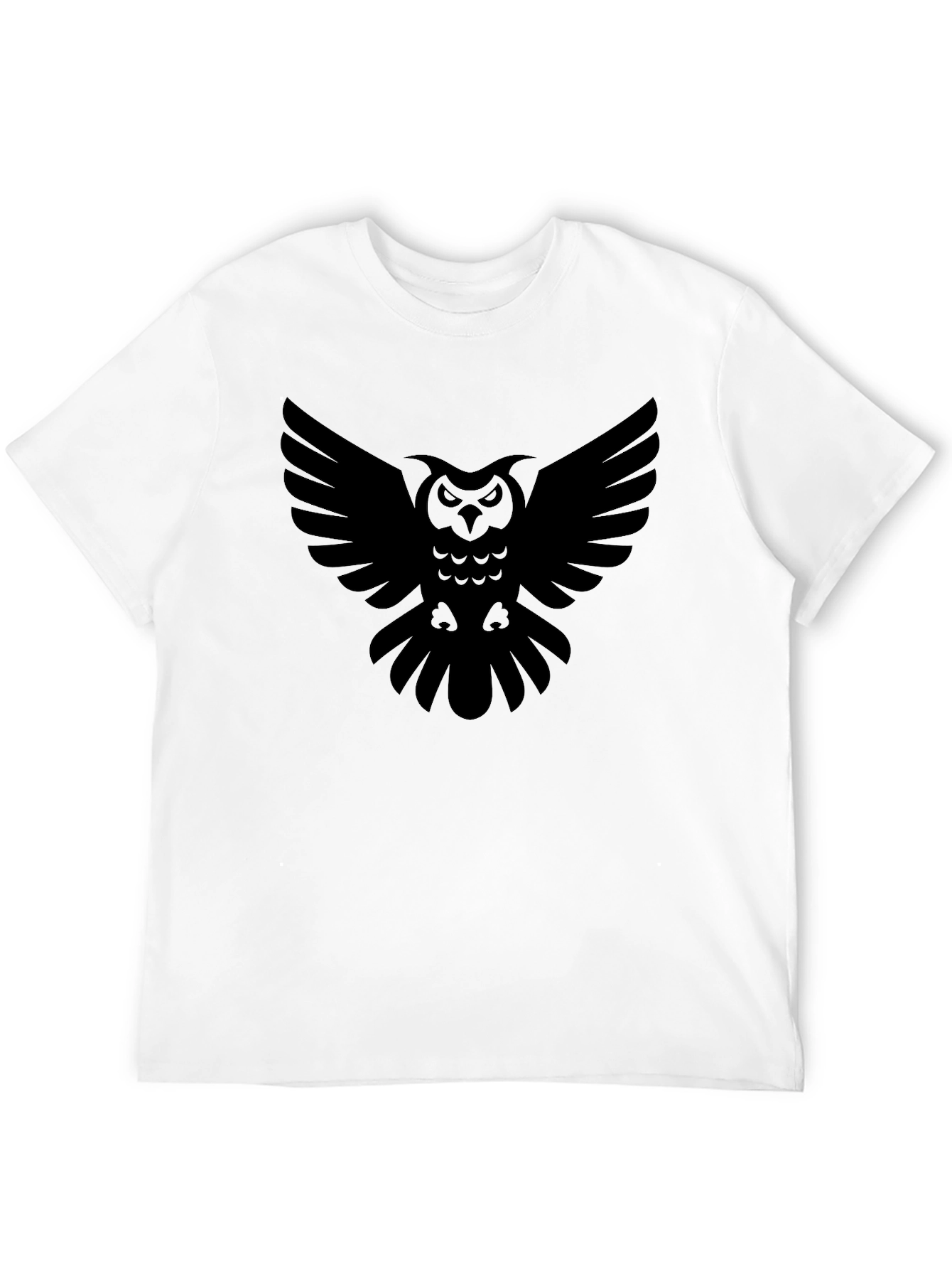 Black Owl Graphic Tee - Stylish Mens T-Shirt