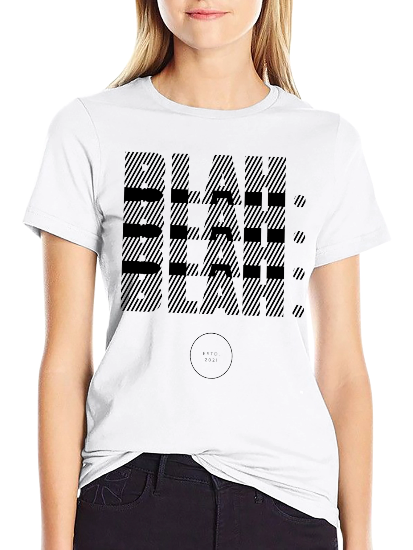 Blah Blah Black Graphic Tee