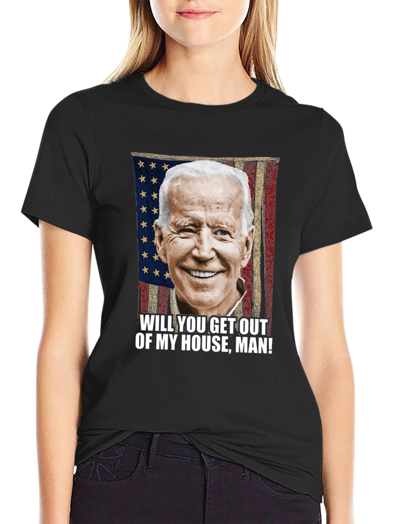 Biden Get Out Of My House Man! Graphic Tee