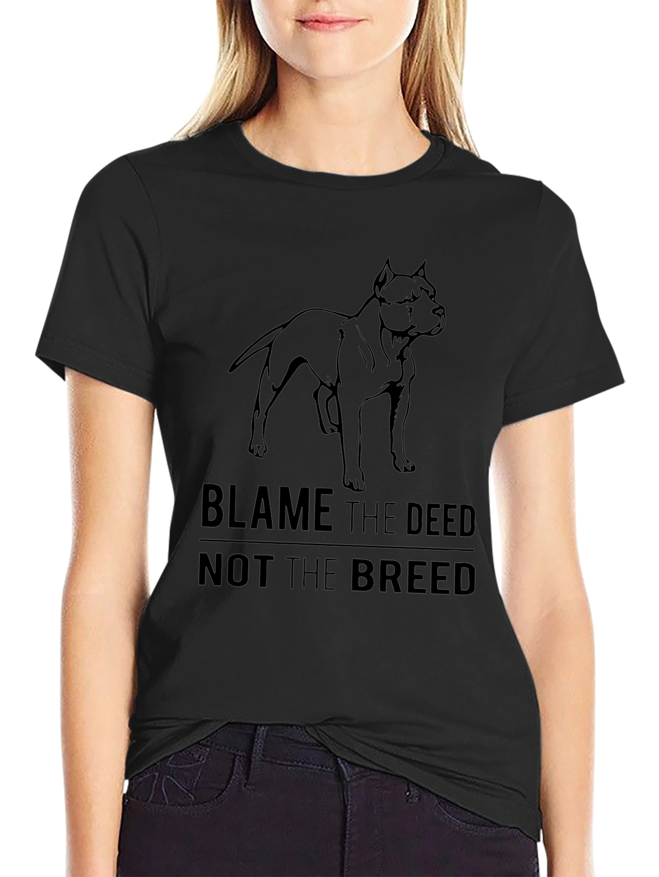 Blame the Deed Not the Breed - Graphic Tee