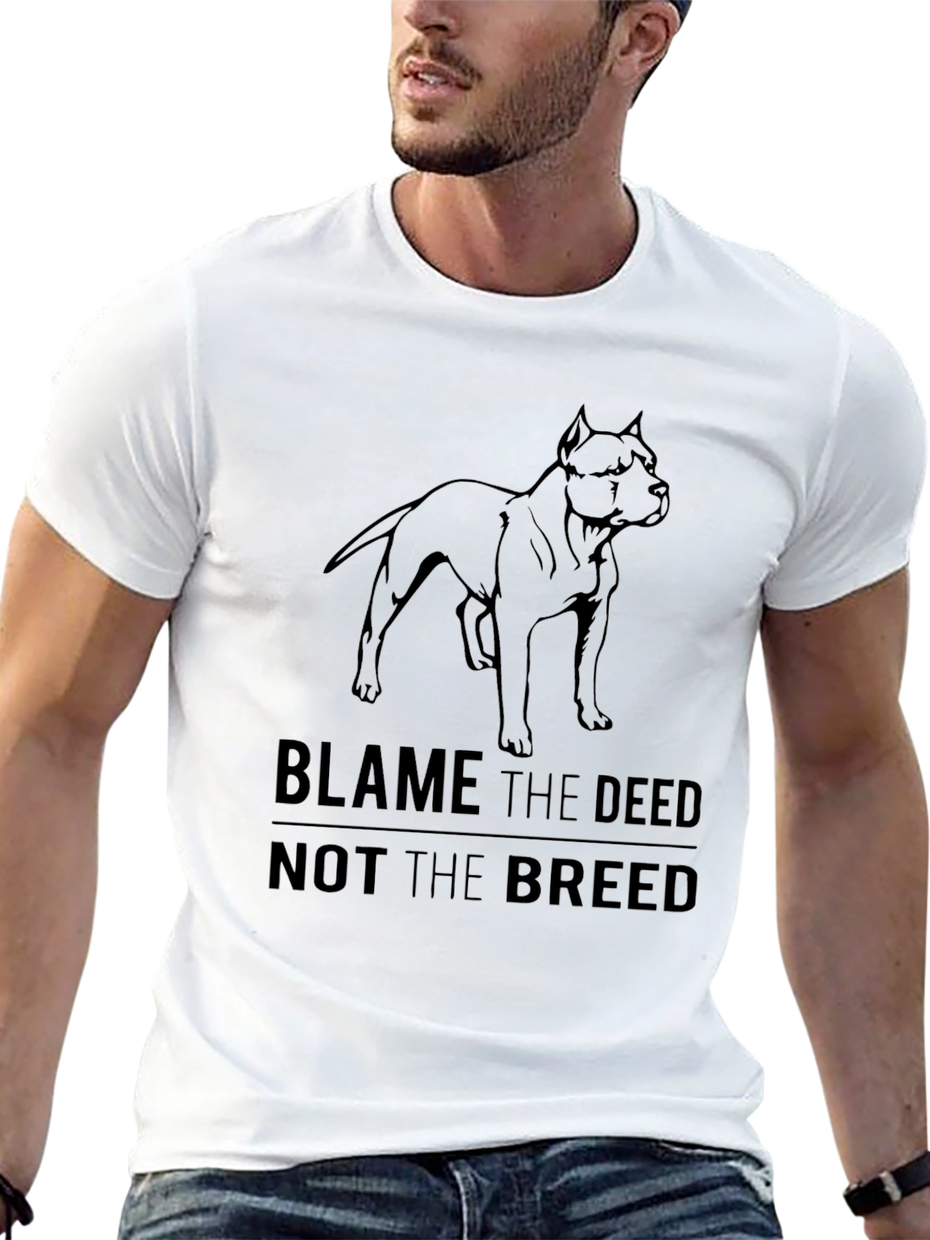 Blame the Deed Not the Breed - Graphic Tee