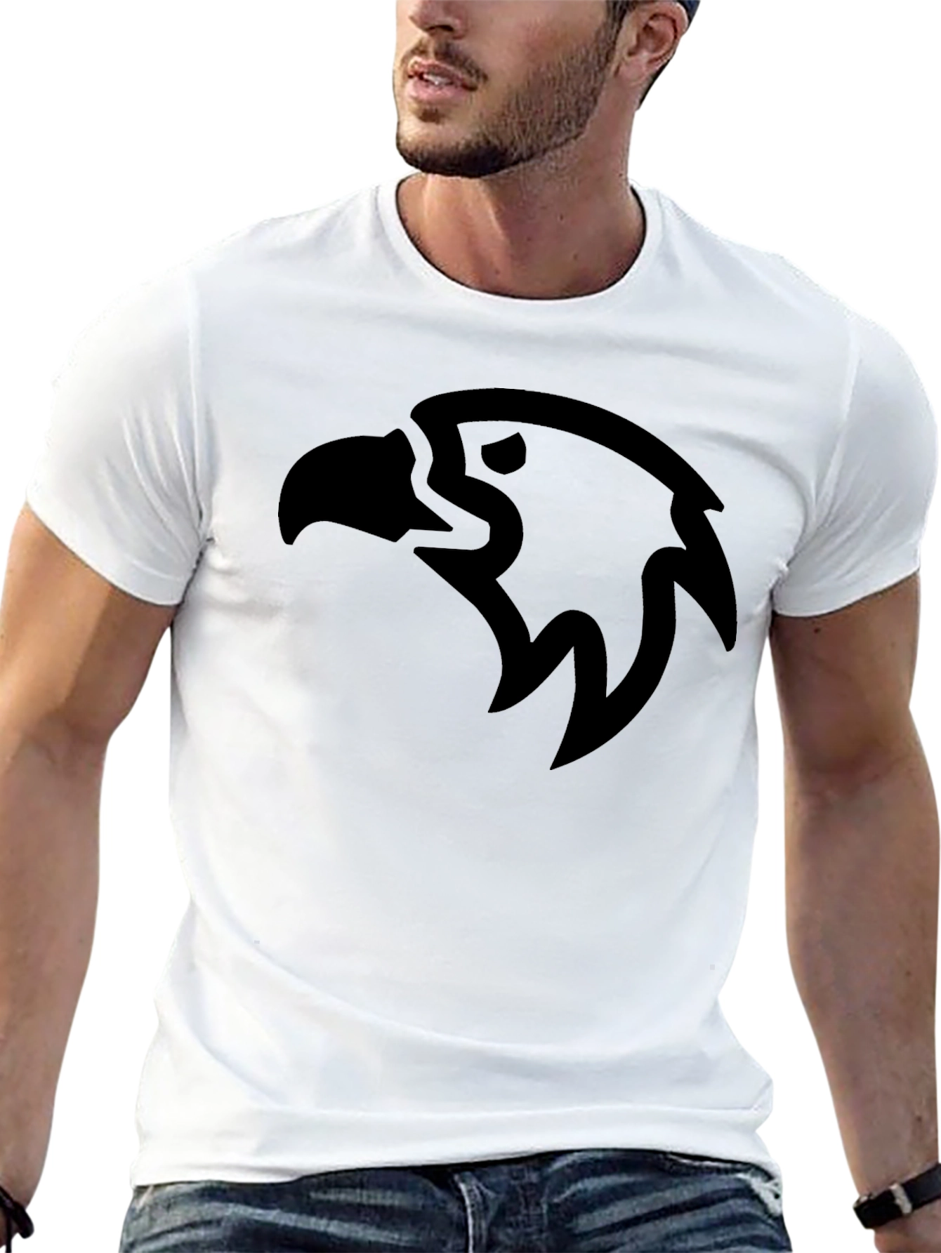 Black Eagle Graphic T-Shirt - Cool Casual Tee