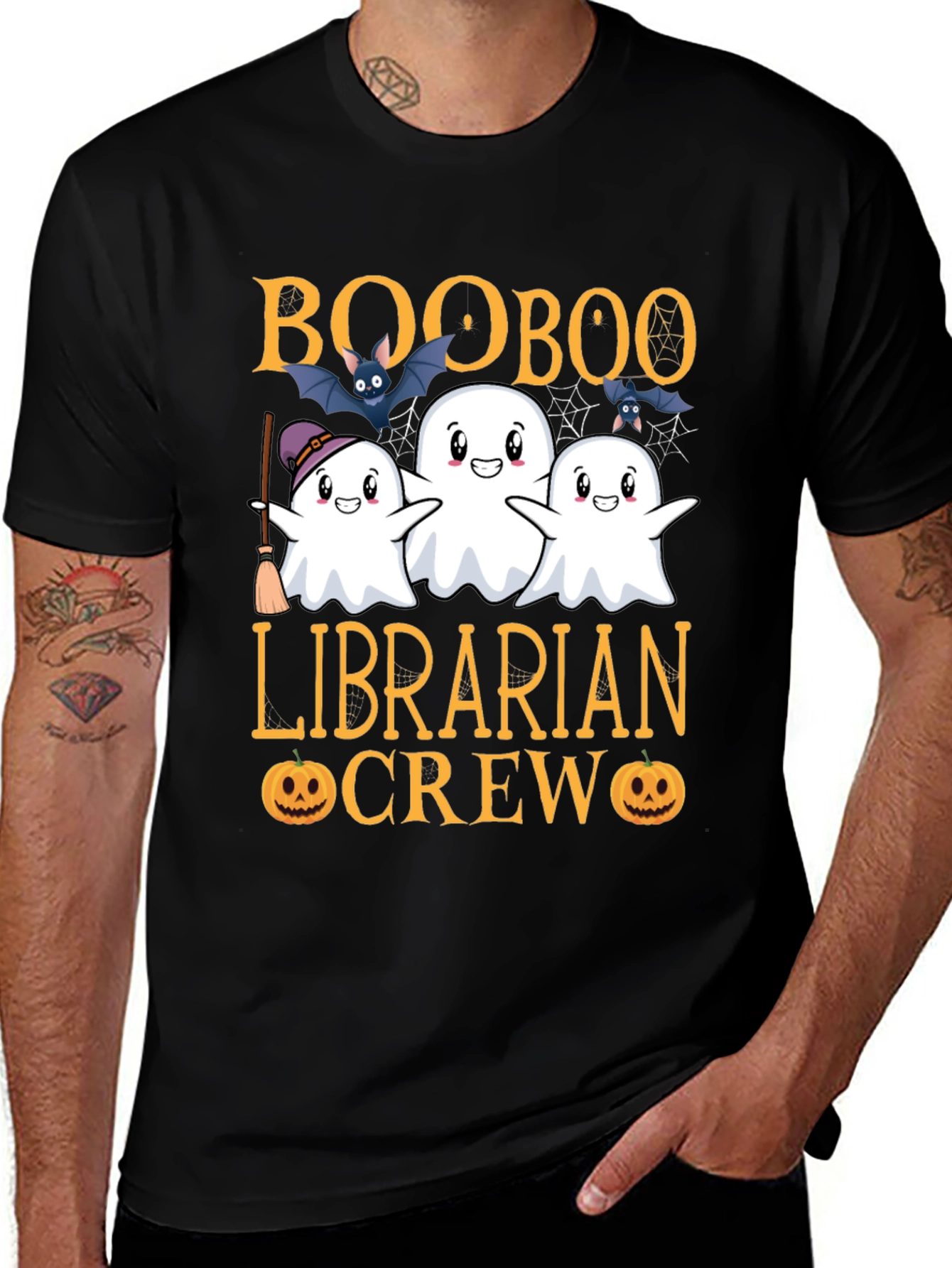 Boo Boo Librarian Crew Halloween T-Shirt