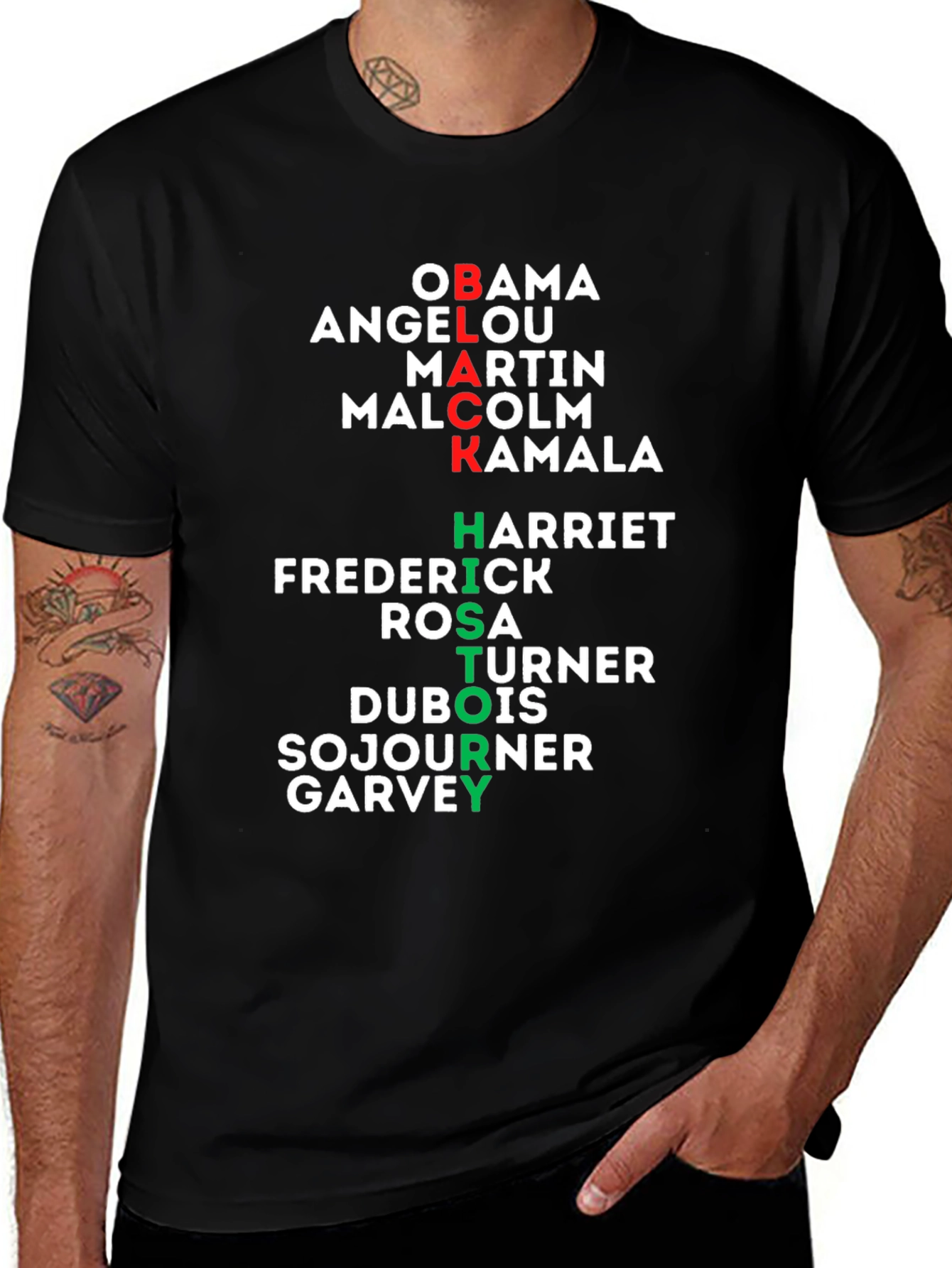Black History T-Shirt -  Obama Martin Kamala Harriet