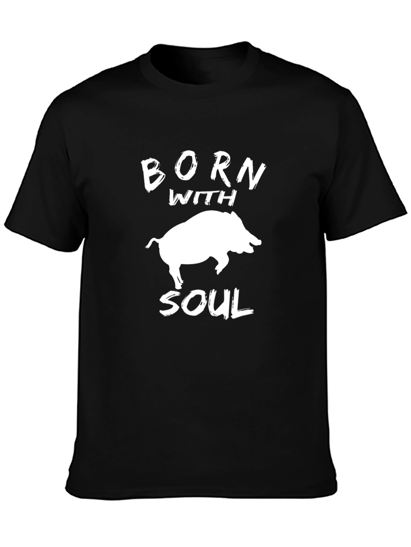 Born With Soul Pig Graphic Tee