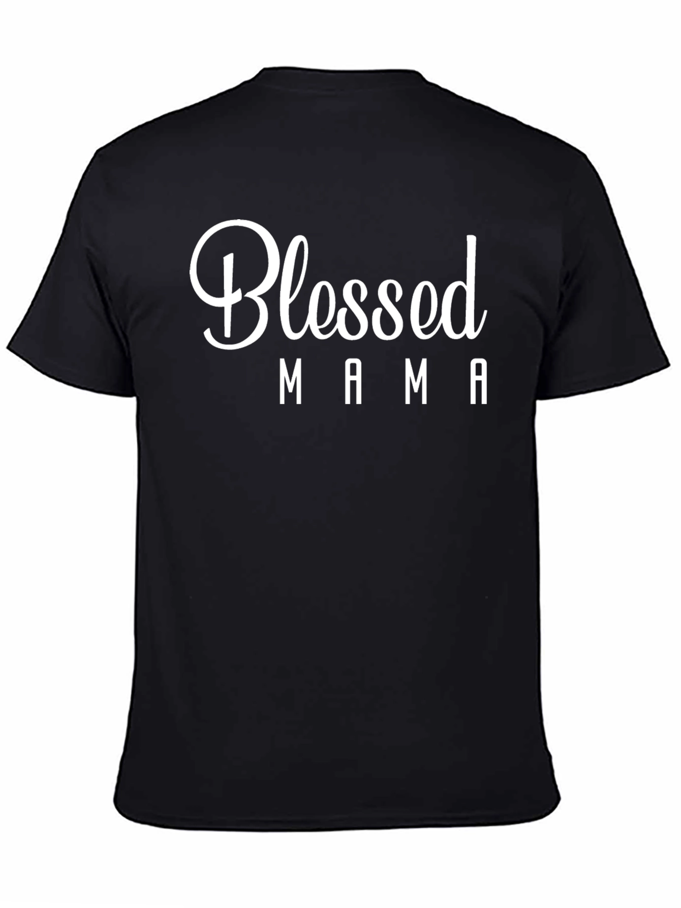 Blessed Mama Graphic T-Shirt - Black