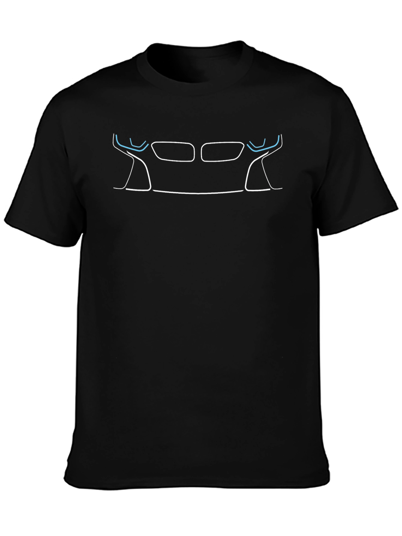 BMW i8 Front Silhouette Black T-Shirt