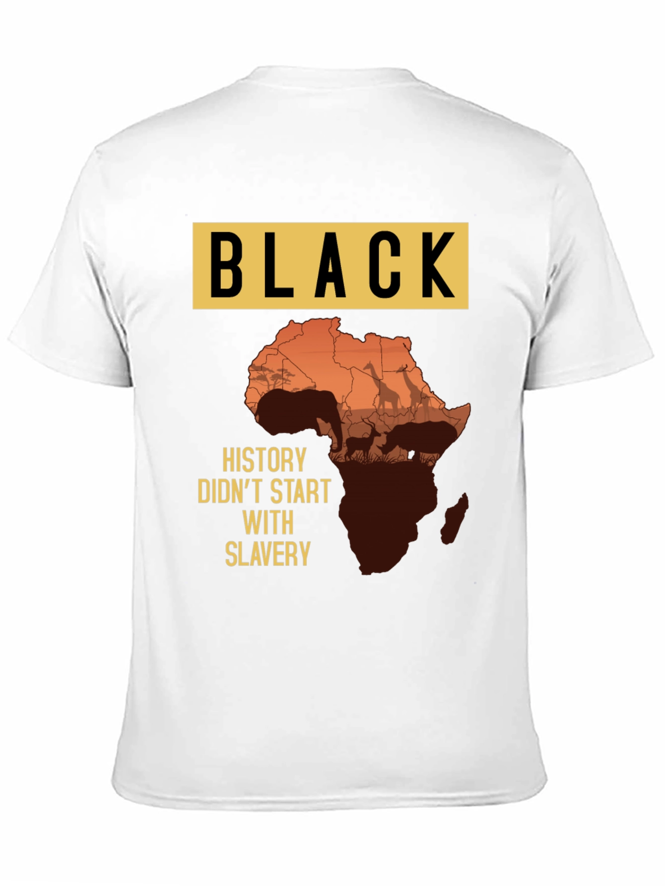 Black History T-Shirt - Africa Map Design