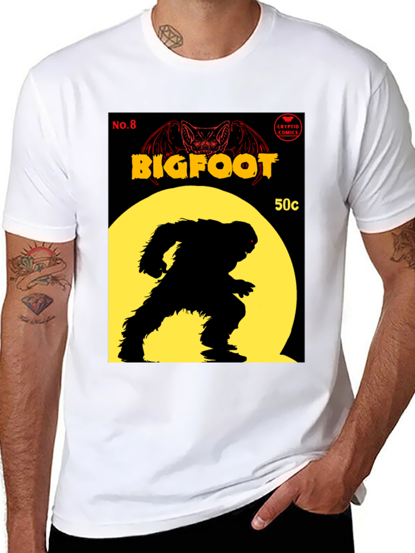 Bigfoot Comic Book Cover T-Shirt
