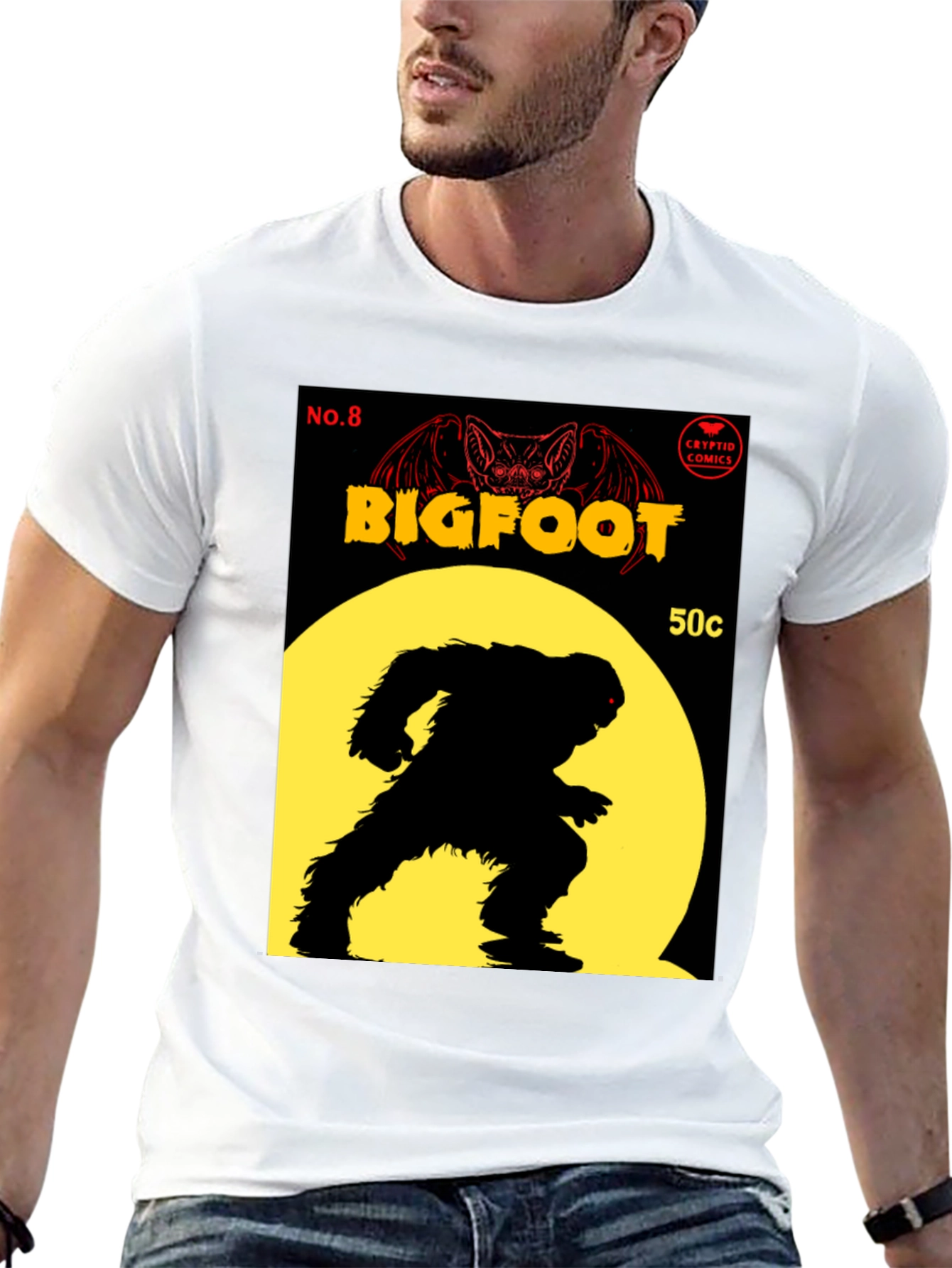 Bigfoot Comic Book Cover T-Shirt
