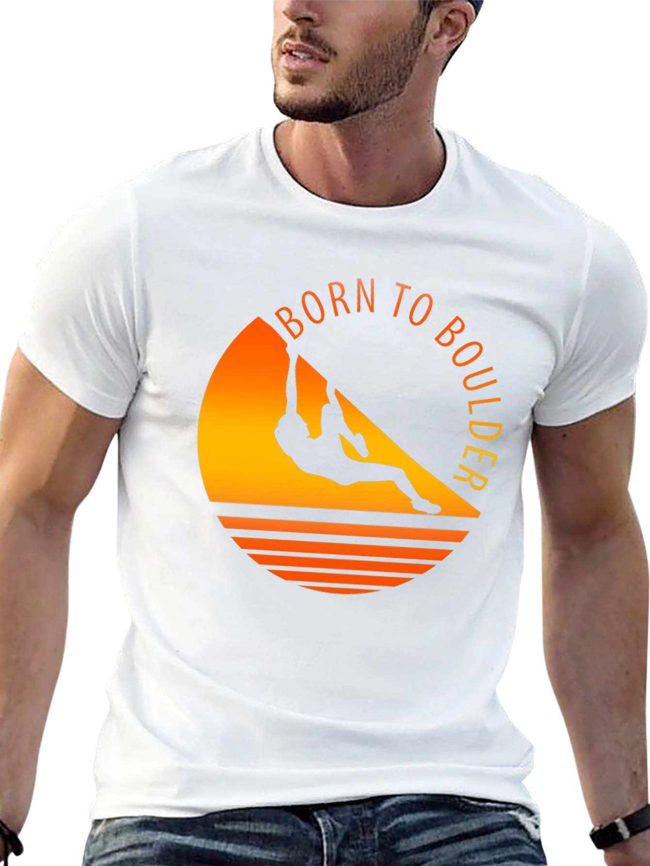Born to Boulder Graphic Tee - Rock Climbing T-Shirt