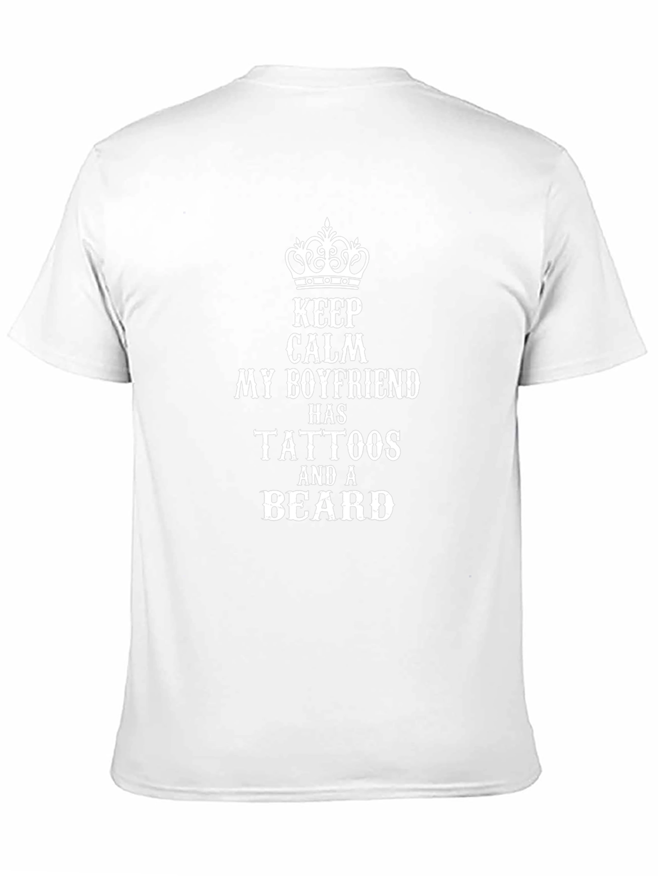 Boyfriend Tattoo Beard T-Shirt | Keep Calm