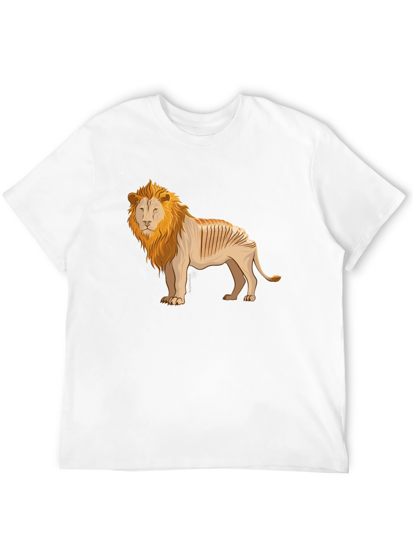 Bread Lion Graphic Tee - Black Cotton T-Shirt