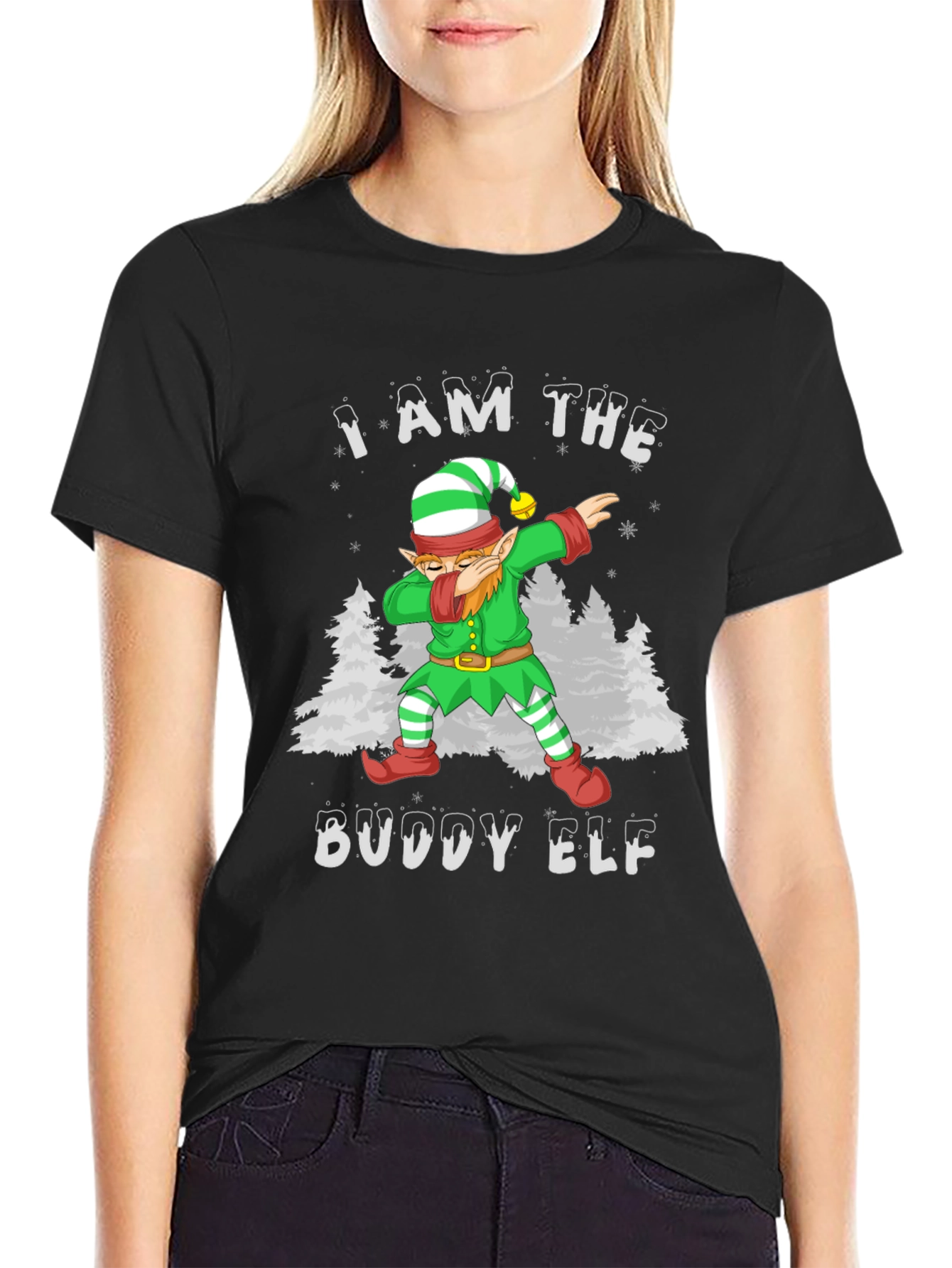 Buddy Elf Dabbing Christmas T-Shirt