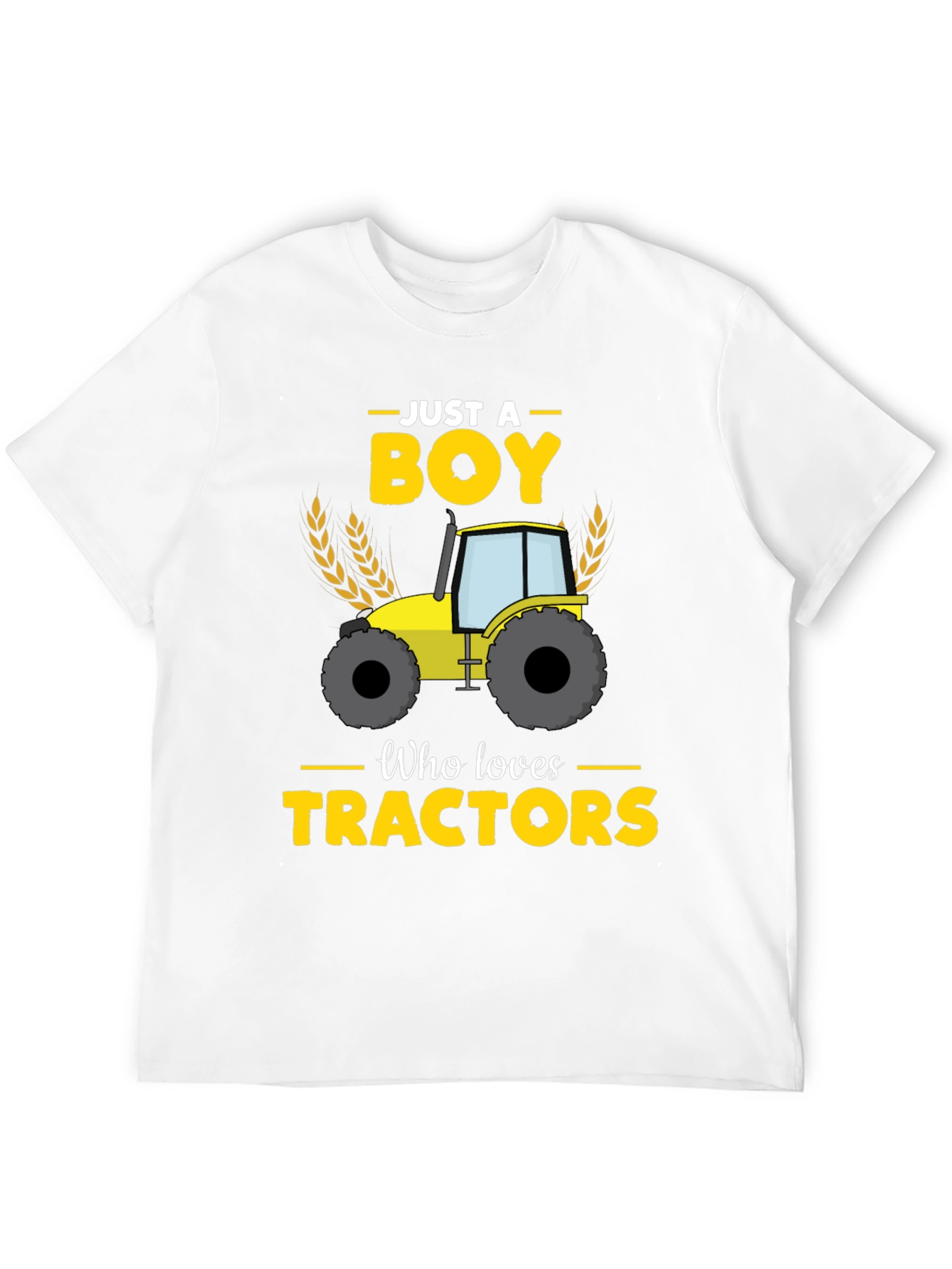 Boy Who Loves Tractors Graphic Tee