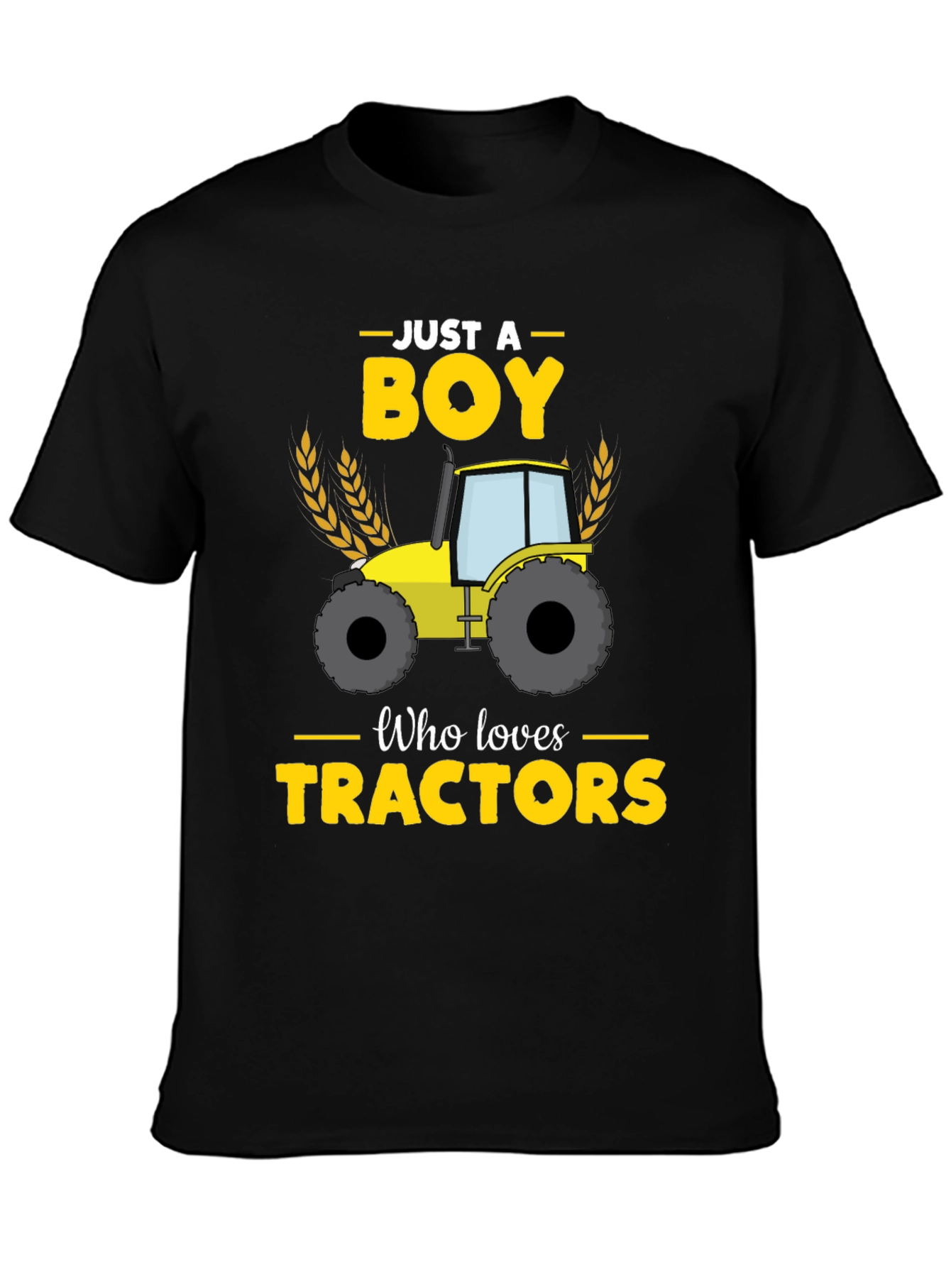 Boy Who Loves Tractors Graphic Tee