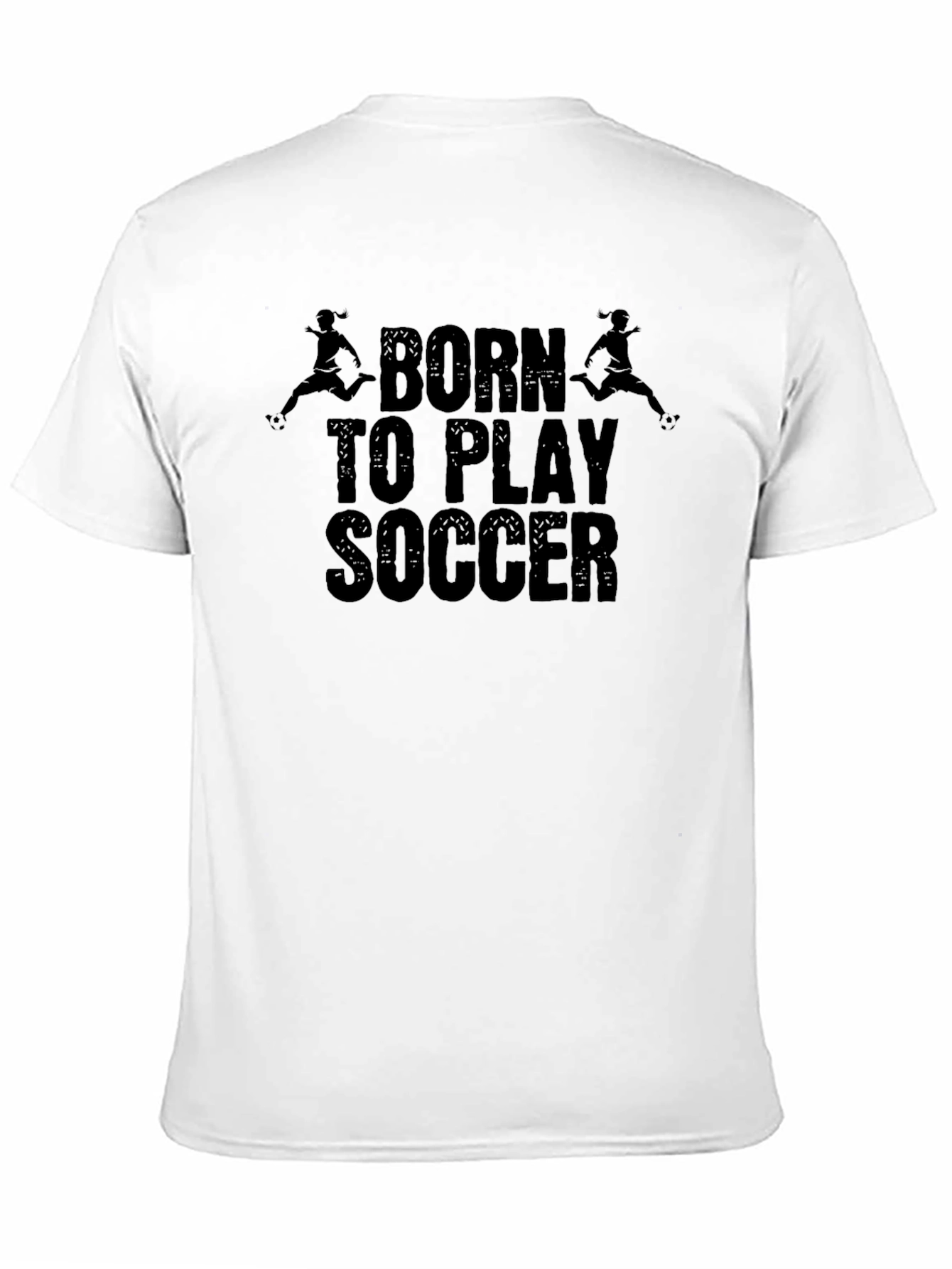 Born to Play Soccer Black Graphic Tee