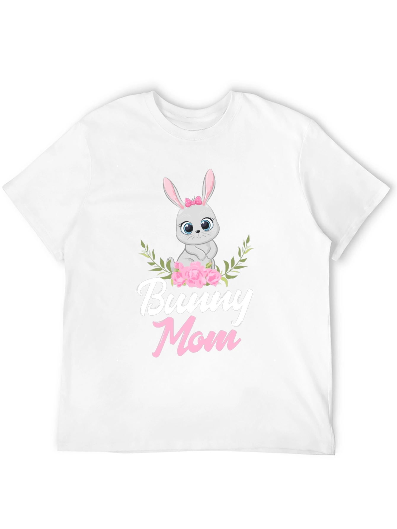 Bunny Mom Graphic T-Shirt - Cute Easter Tee