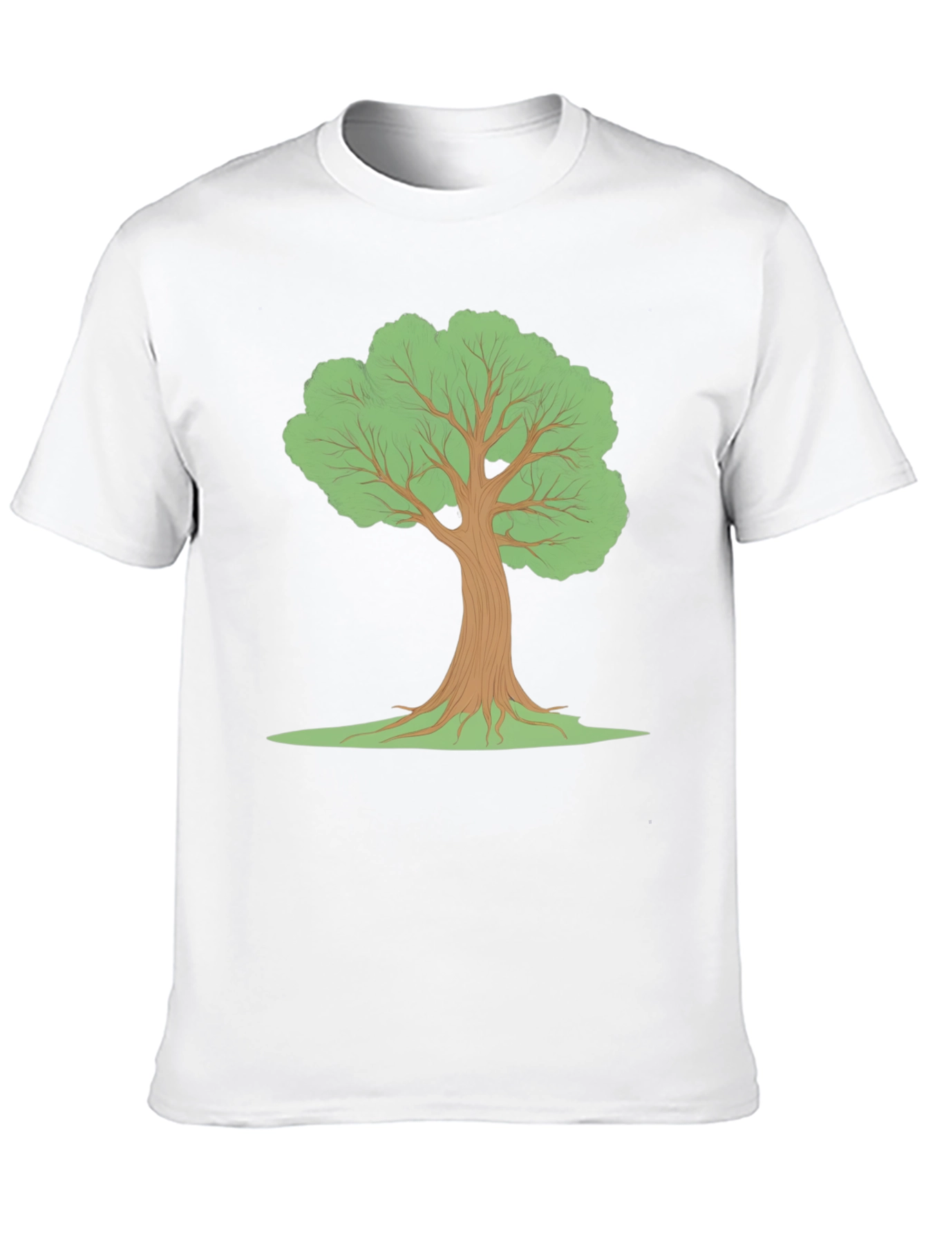Black T-Shirt with Tree Graphic