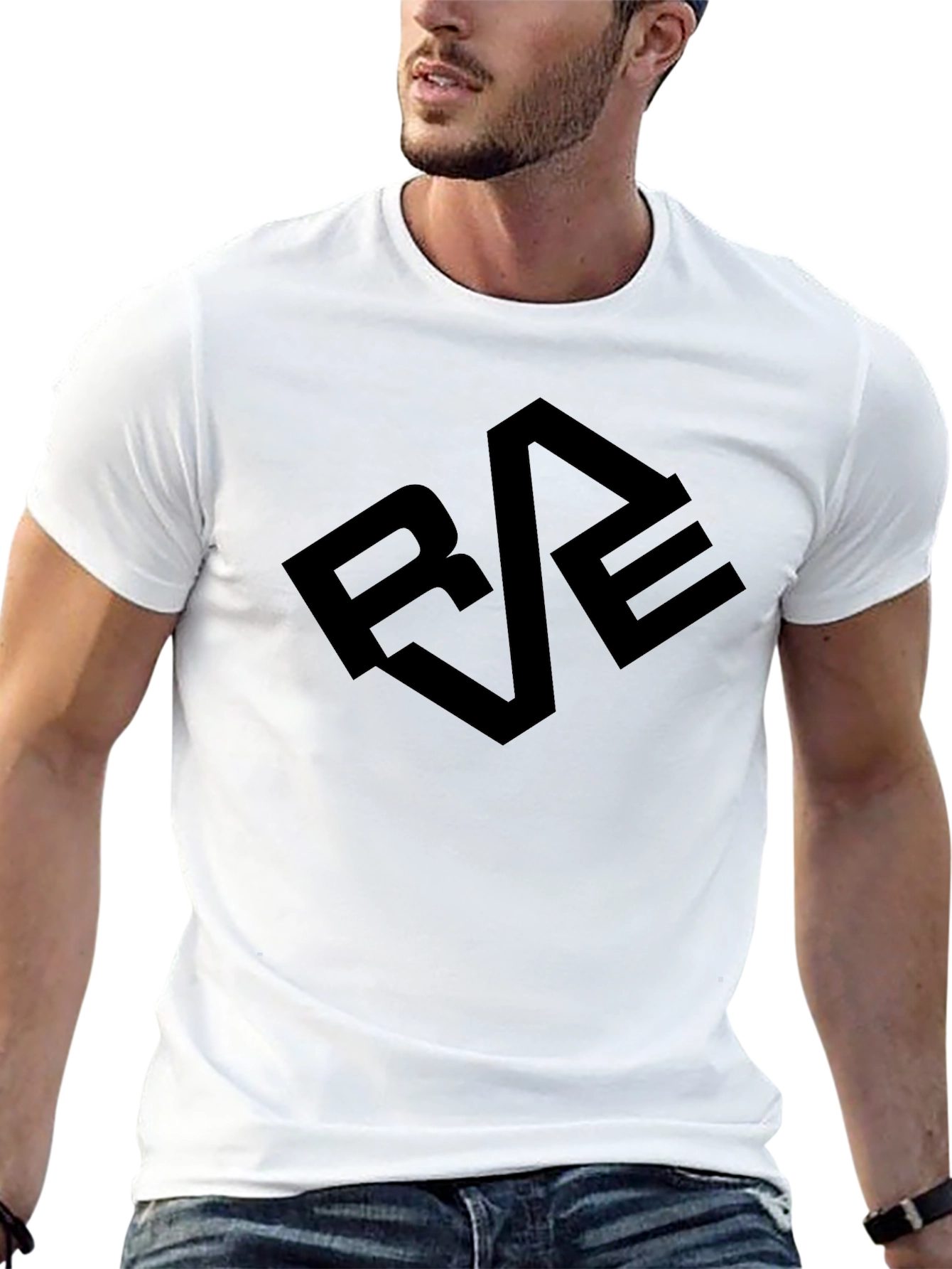 Bold Black Graphic Tee - REVE Design