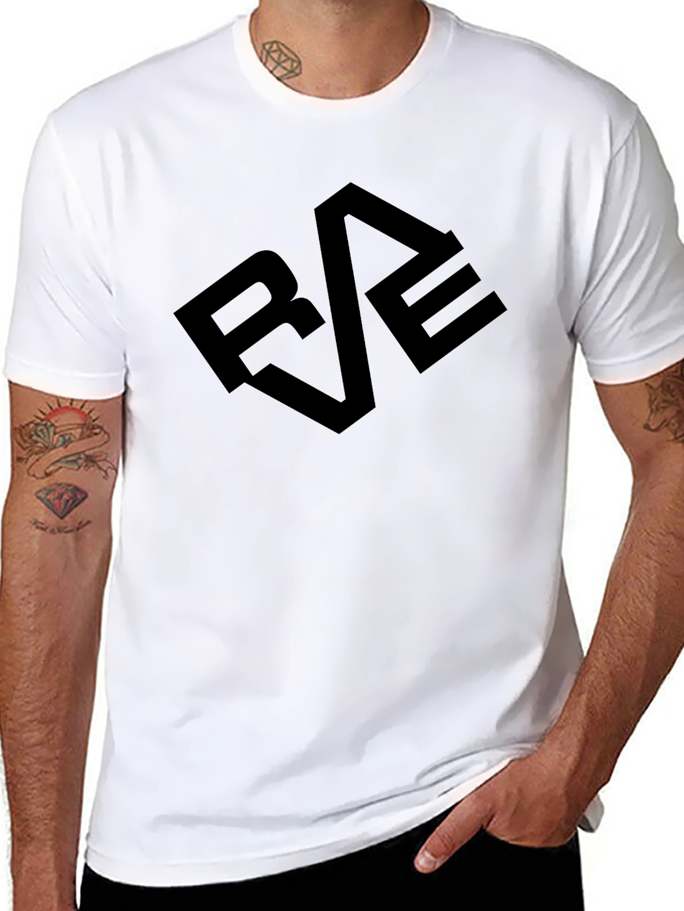 Bold Black Graphic Tee - REVE Design