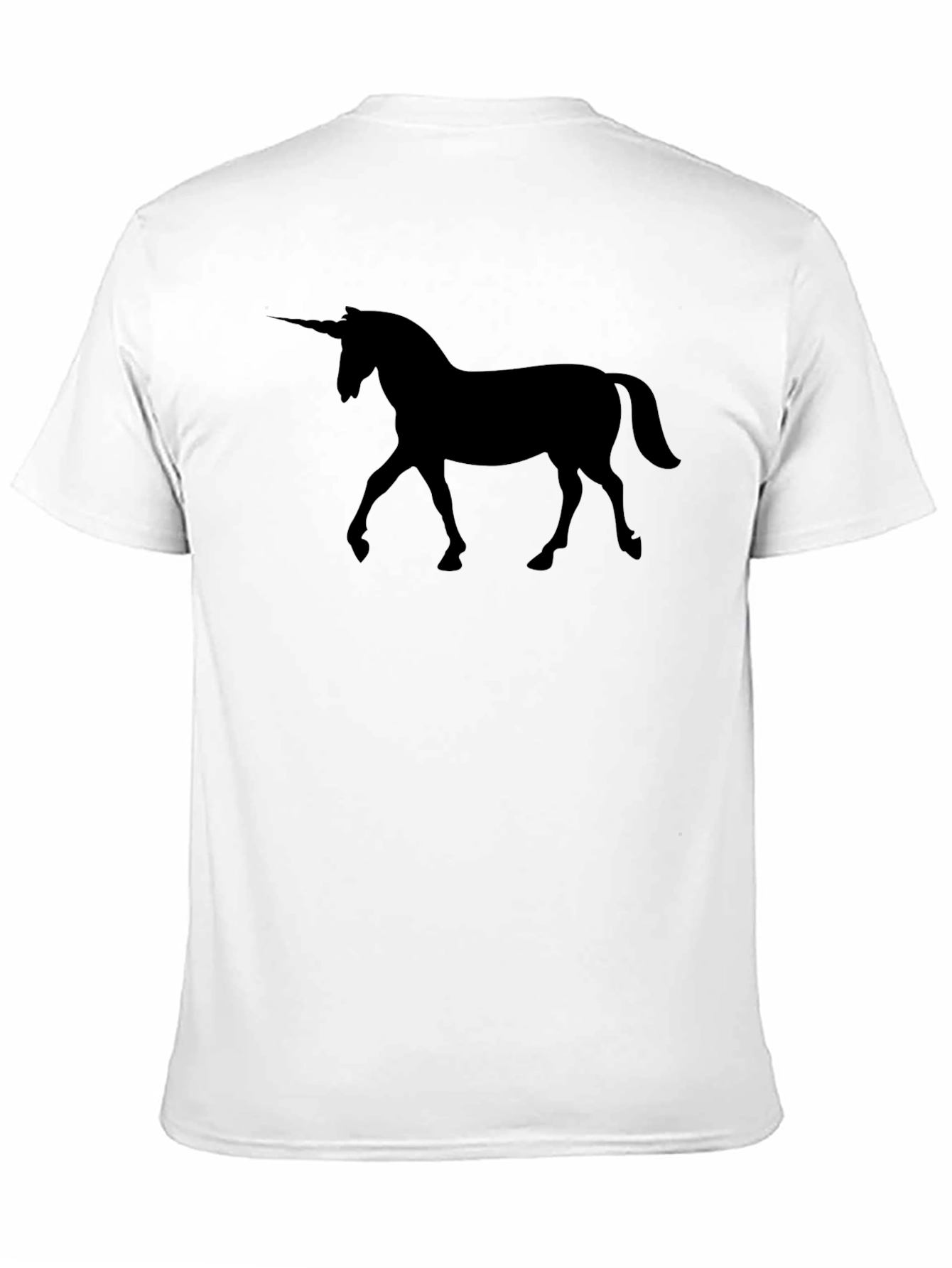 Black Unicorn Silhouette Tee - Mens Graphic T-Shirt