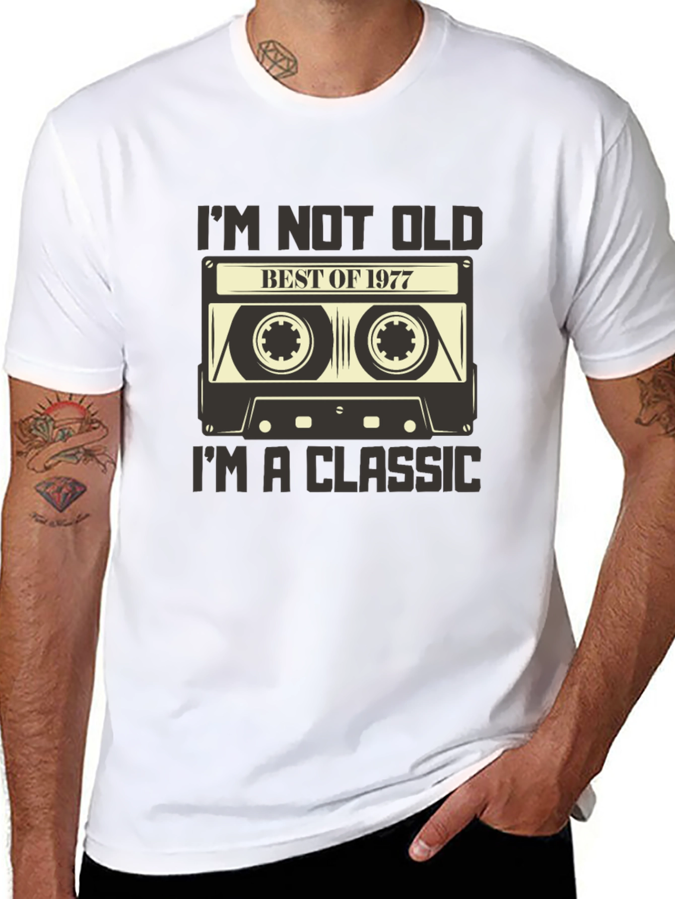 Best of 1977 Cassette Tape Graphic Tee