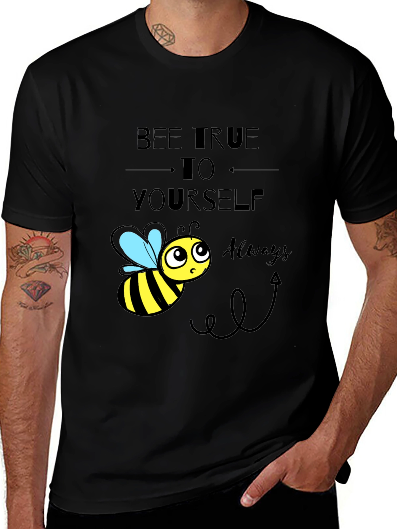 Bee True to Yourself Graphic T-Shirt