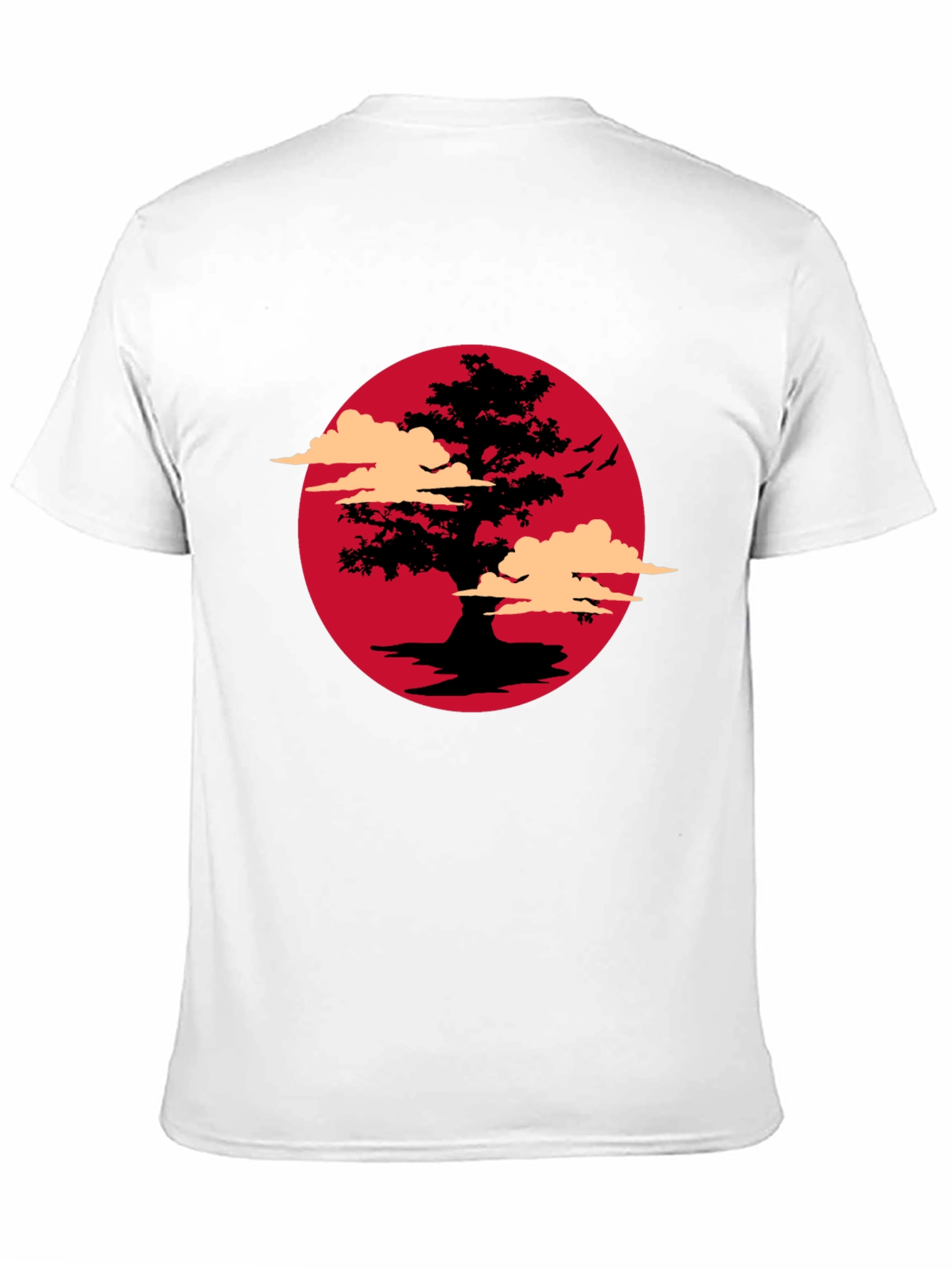 Bonsai Tree Sunset Graphic T-Shirt