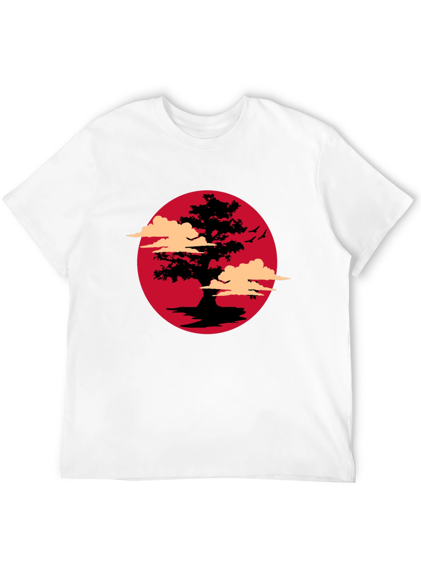 Bonsai Tree Sunset Graphic T-Shirt