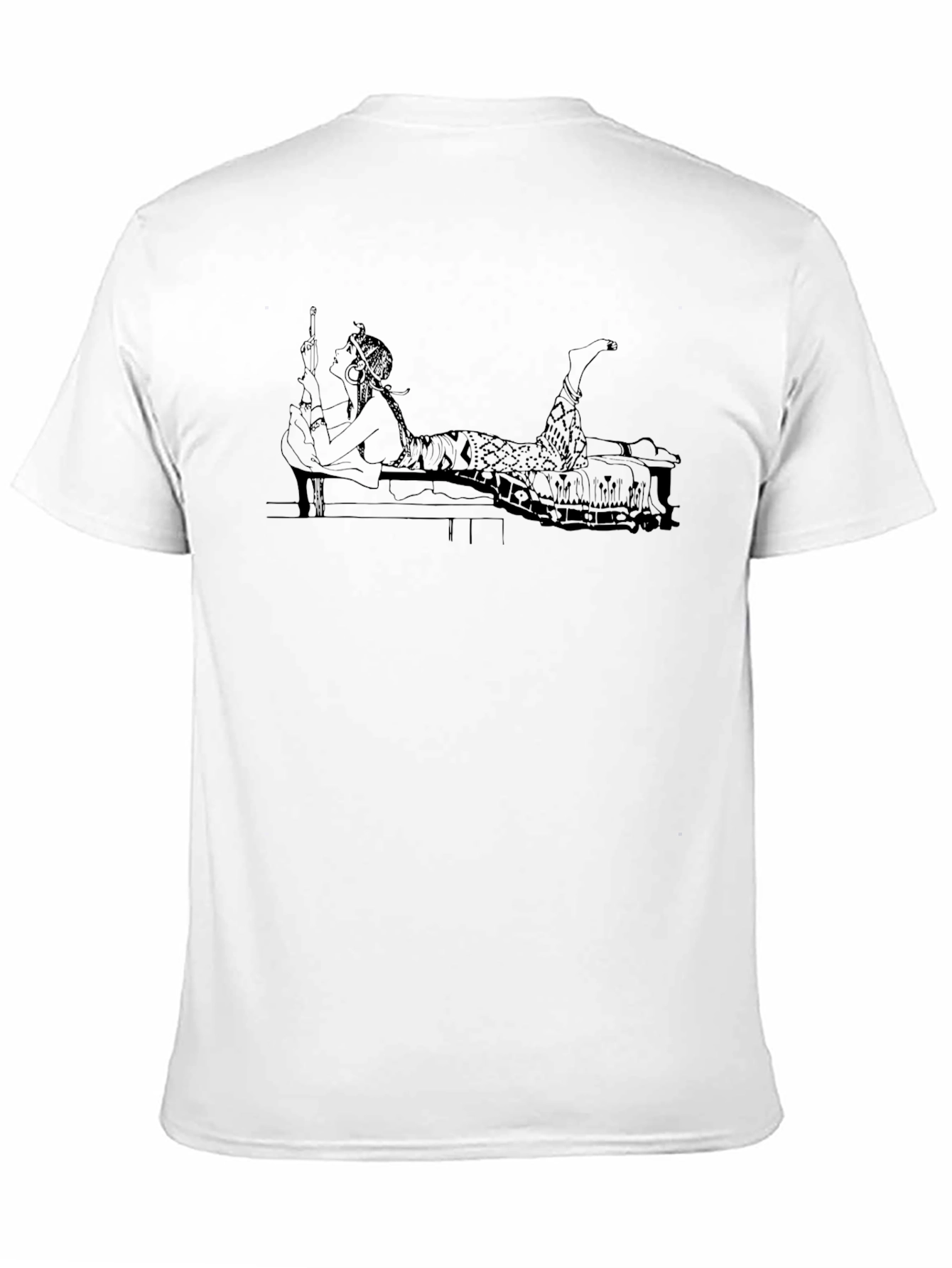 Black T-Shirt with Cleopatra Graphic