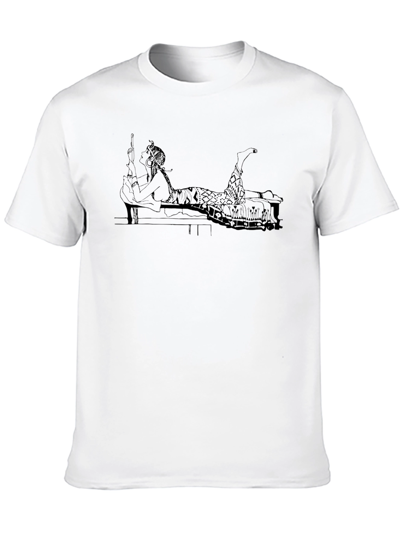 Black T-Shirt with Cleopatra Graphic